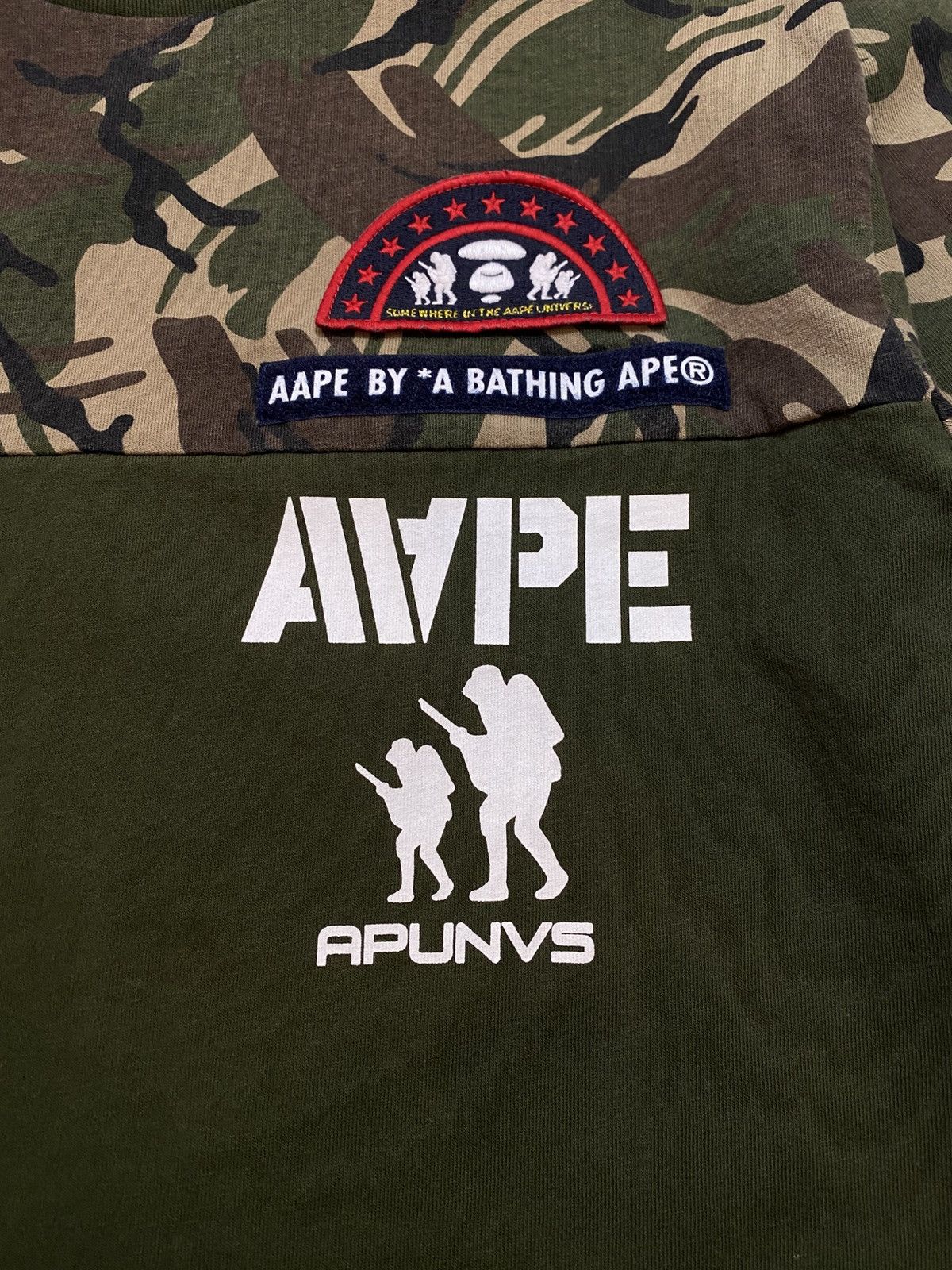 Aape Aape by A Bathing Ape Big logo y2k Camo T shirt Size US L / EU 52-54 / 3 - 20 Thumbnail