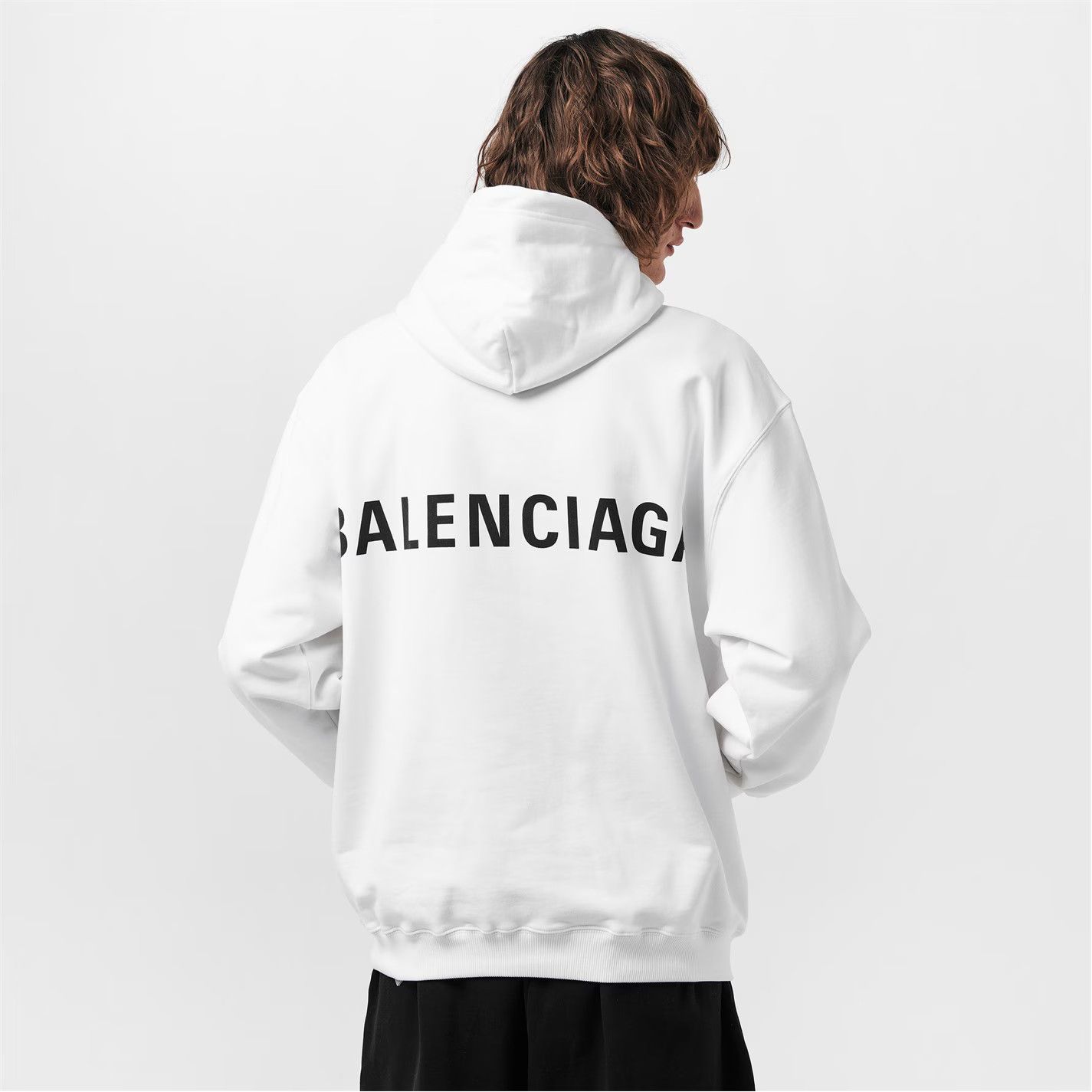 Balenciaga o1g2r1mq0226 Relaxed Fit Pull Over Hoodie In White Size US S / EU 44-46 / 1 - 4 Thumbnail