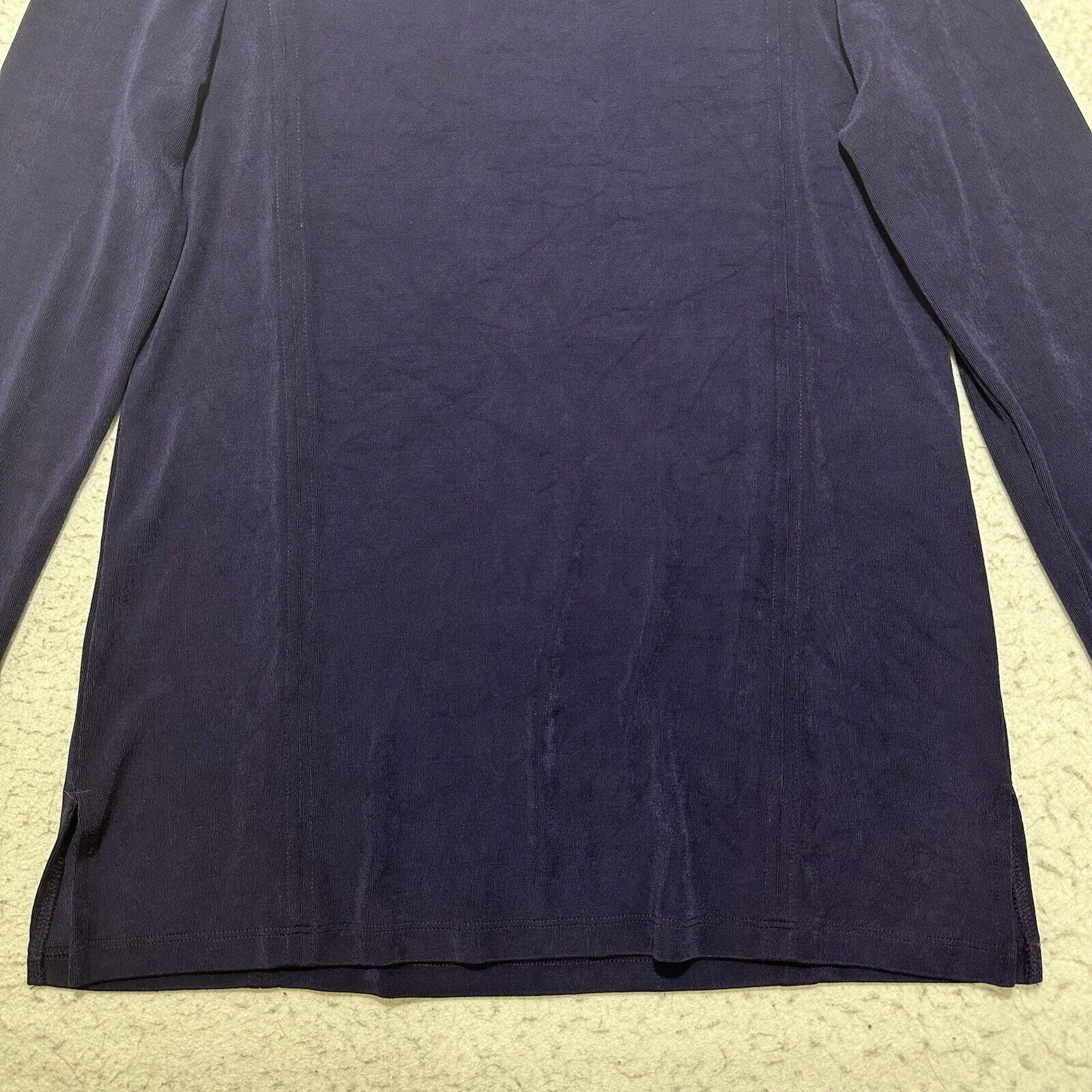 Chicos Chico's Small V-Neck Cold Shoulder Purple Acetate Blouse Size S / US 4 / IT 40 - 7 Thumbnail