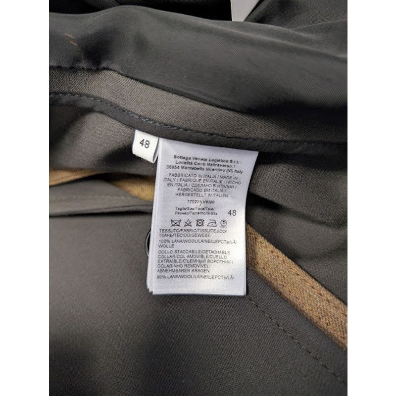 Bottega Veneta o1rshd1 Compact Wool Jacket in Kale Size US M / EU 48-50 / 2 - 19 Thumbnail