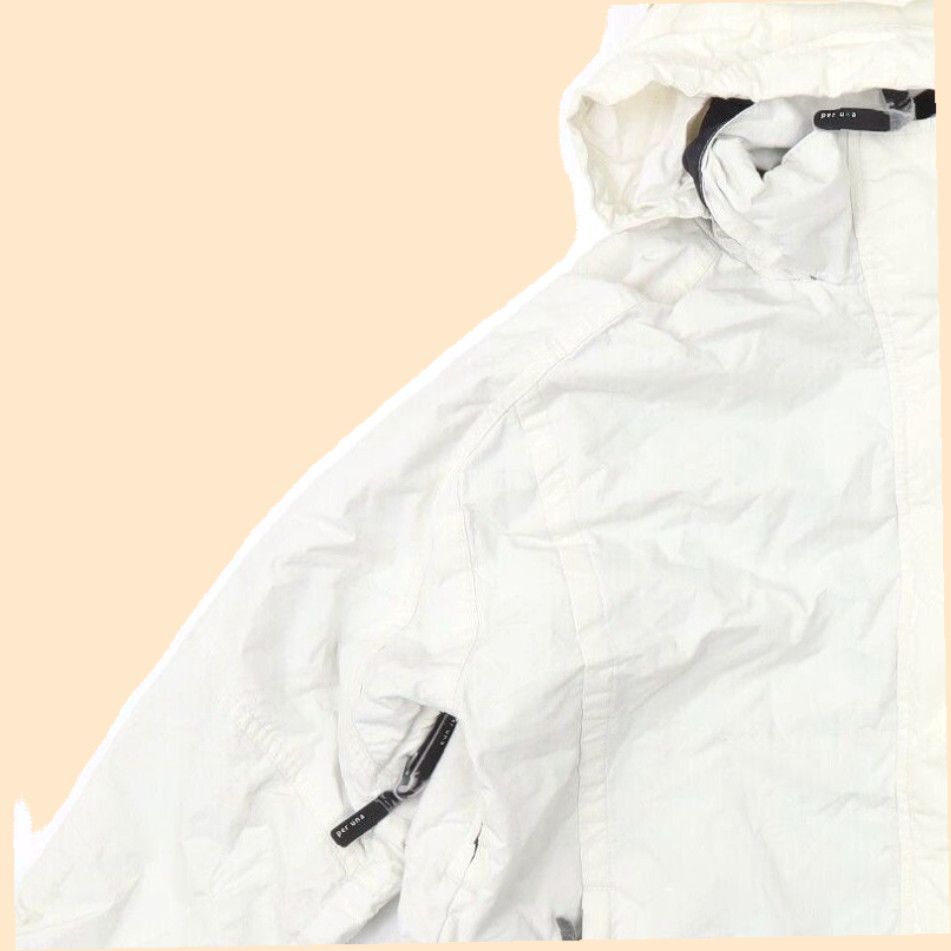 Vintage White Water Repellent Raincoat for Women by Per Una in Size Small with Zip Closure Grailed