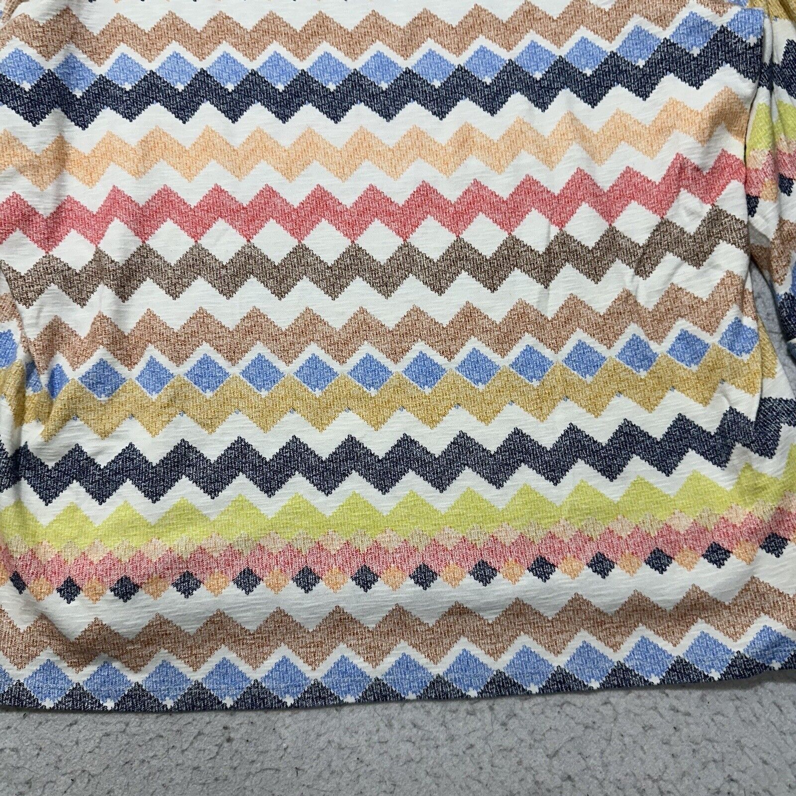 Other Rafaella 1X Chevron Striped Lightweight Sweater Knit Top Size XL / US 12-14 / IT 48-50 - 7 Thumbnail
