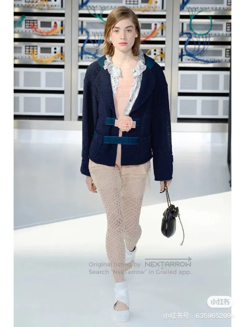 Chanel Chanel 17s black and blue-edged Velcro jacket Size XXS / US 00 / IT 34 - 6 Thumbnail