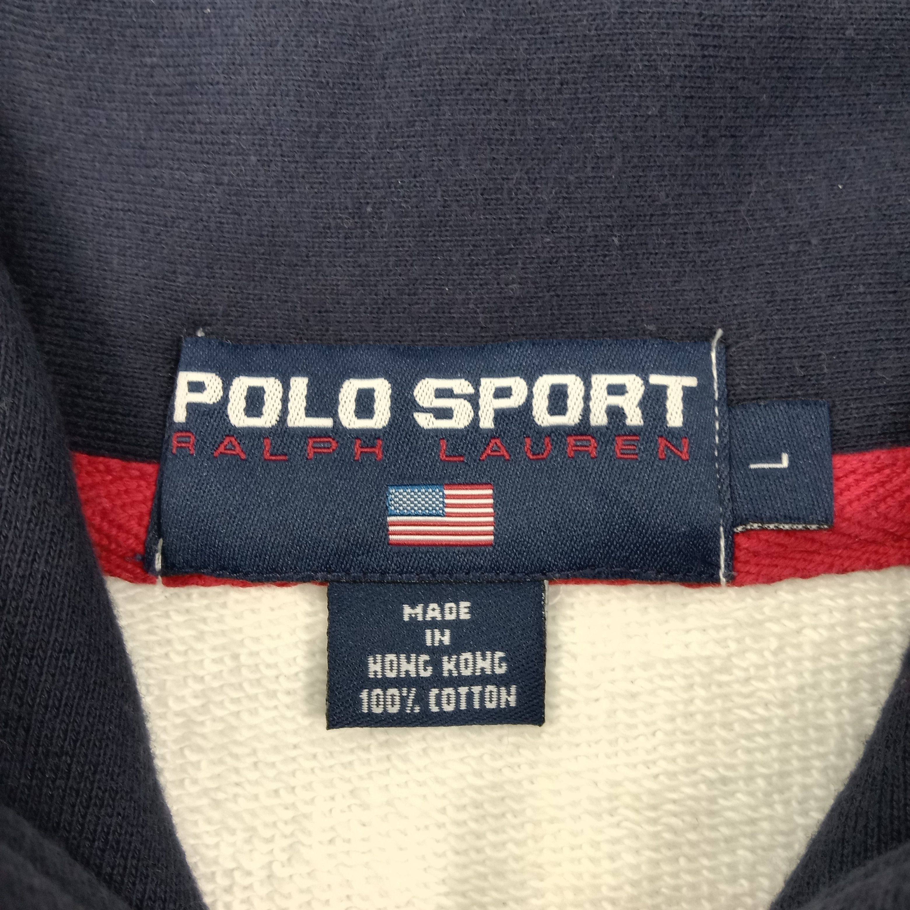 Polo Ralph Lauren Polo Sports American Half Zipper Sweatshirt C256N1 Size US XL / EU 56 / 4 - 3 Thumbnail