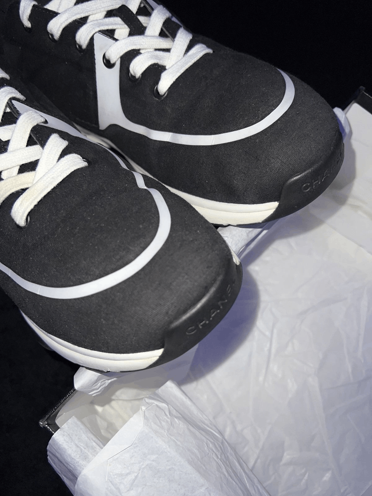 Chanel Chanel CC Trainer “BlackWhite” Size US 11 / EU 44 - 9 Thumbnail