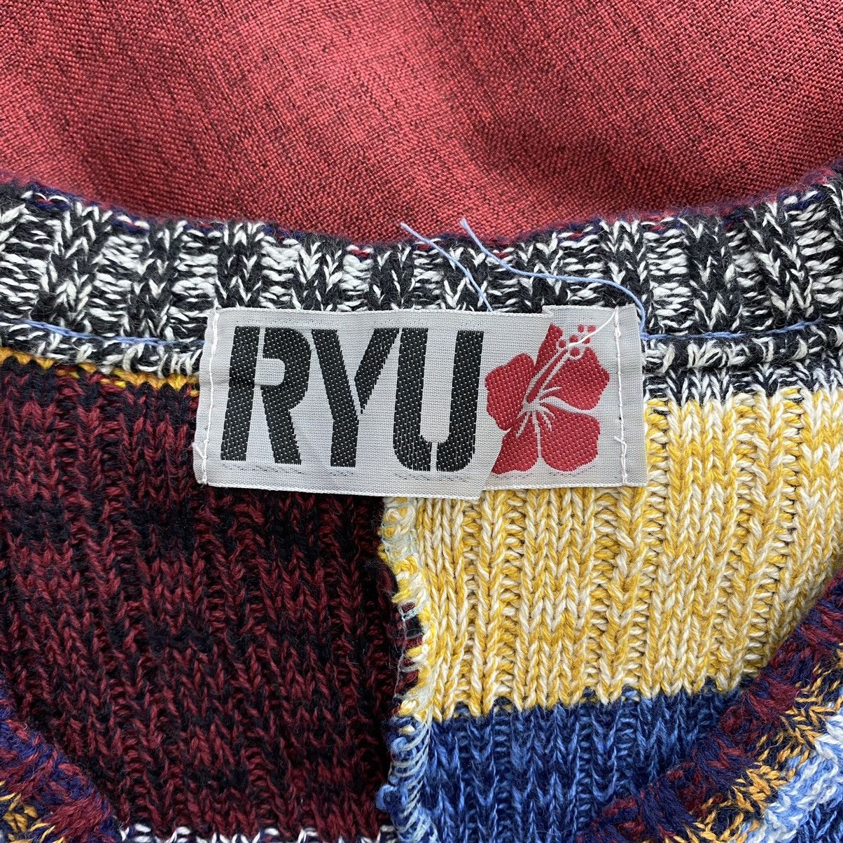 Vintage Vintage RYU Hawaii USA Knitwear Patchwork Design Blouse Size XS / US 0-2 / IT 36-38 - 4 Thumbnail