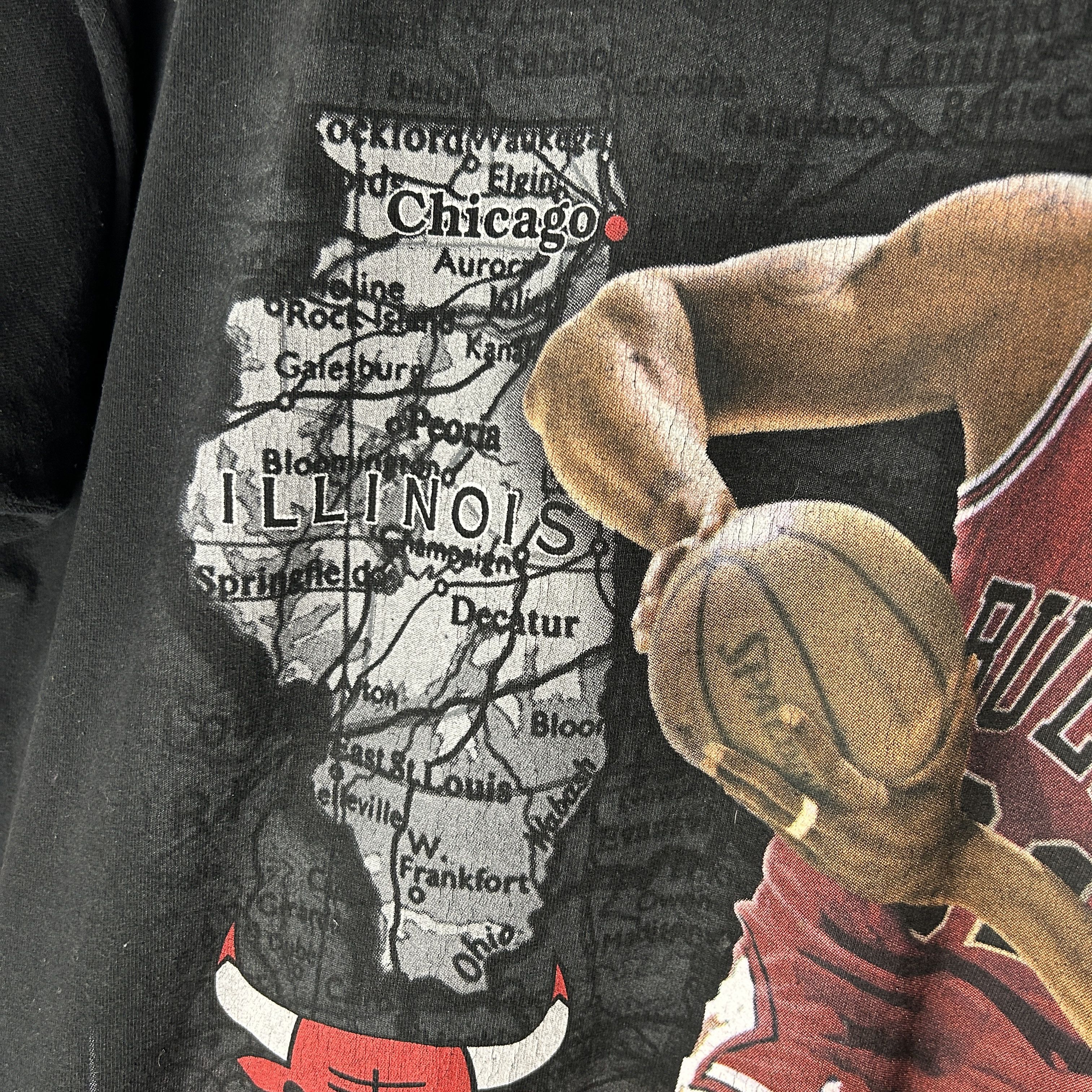 Pro Player Vintage Dennis Rodman Chicago Bulls 90’s NBA T-shirt Size US XL / EU 56 / 4 - 4 Thumbnail