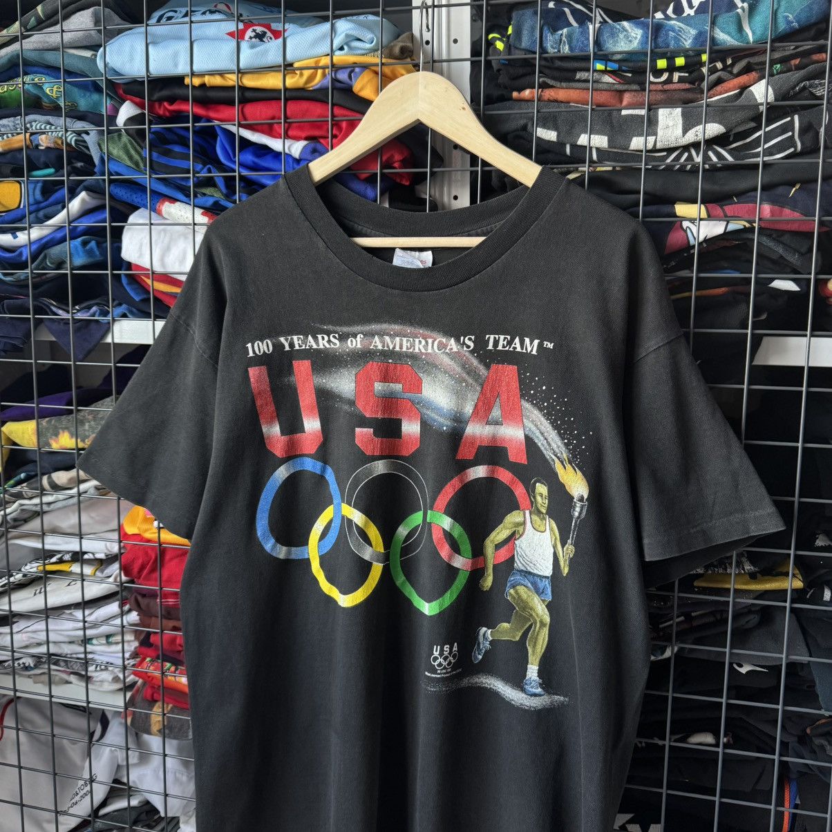Vintage Vintage 1996 USA Olympics Team Atlanta T-shirt Size US XL / EU 56 / 4 - 4 Thumbnail