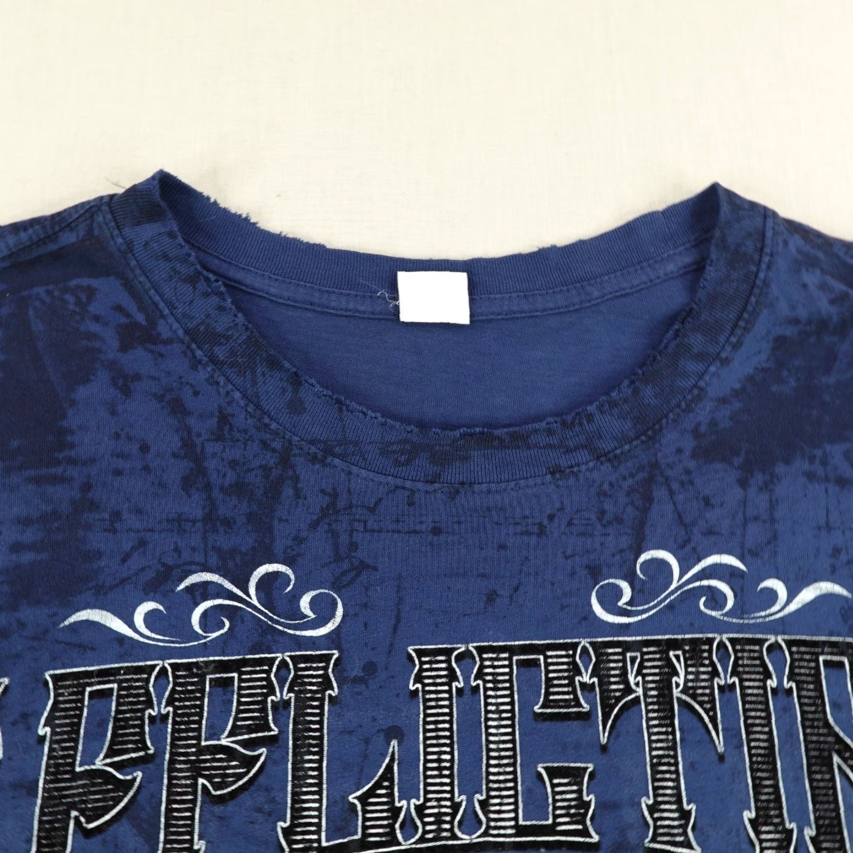 Affliction VINTAGE Affliction Shirt 2XL XXL Blue Tie Dye Graphic Print Live Past MMA Martial Arts Y2K Mens Size US XXL / EU 58 / 5 - 3 Thumbnail