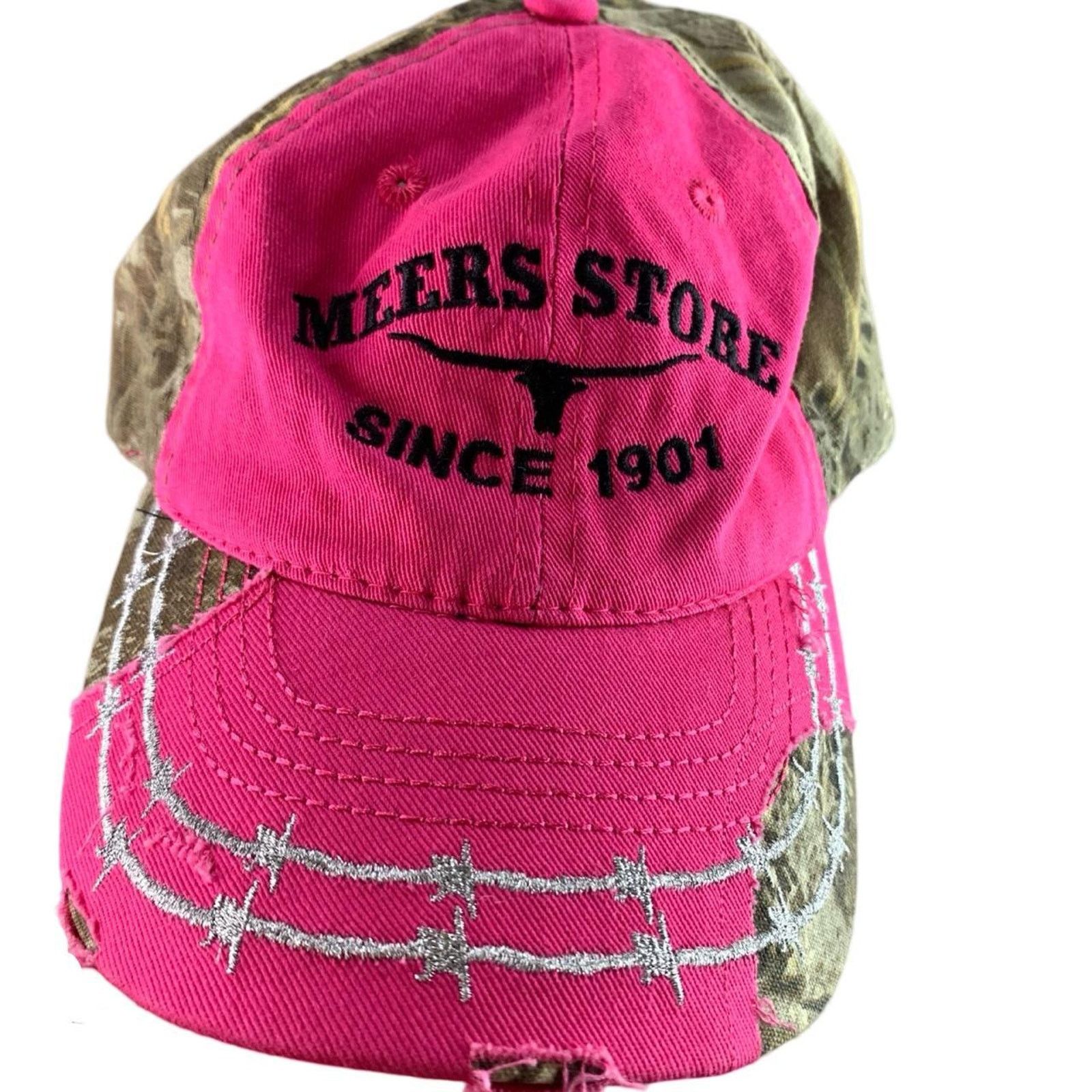 Vintage 90s Realtree Camouflage hat with Embroidered Barbed Wire Size ONE SIZE - 2 Thumbnail