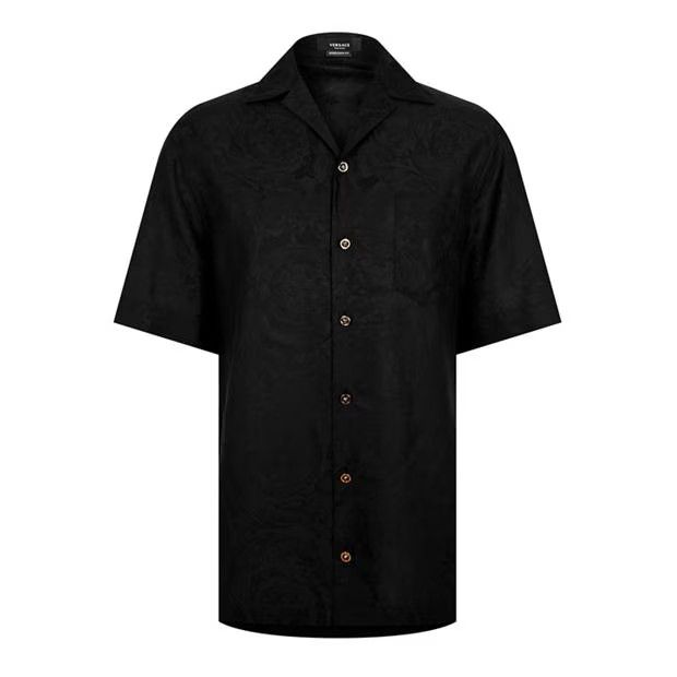 Versace o1g2r1mq0824 Barocco Silhouette Shirts in Black Size US M / EU 48-50 / 2 - 1 Thumbnail