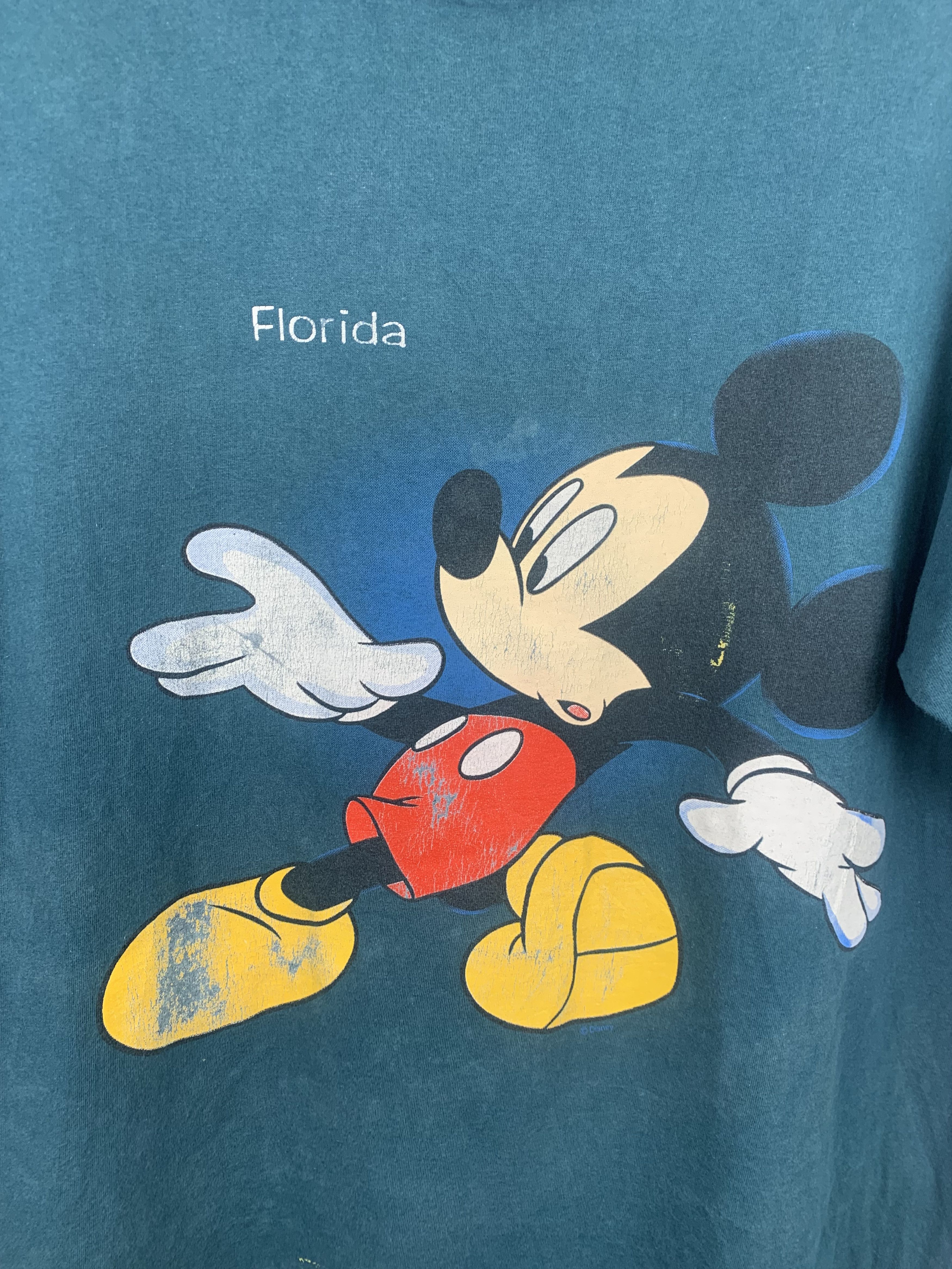 Mickey Mouse Vintage 90s Mickey Mouse Florida T Shirt TA0073 Size US XL / EU 56 / 4 - 8 Thumbnail