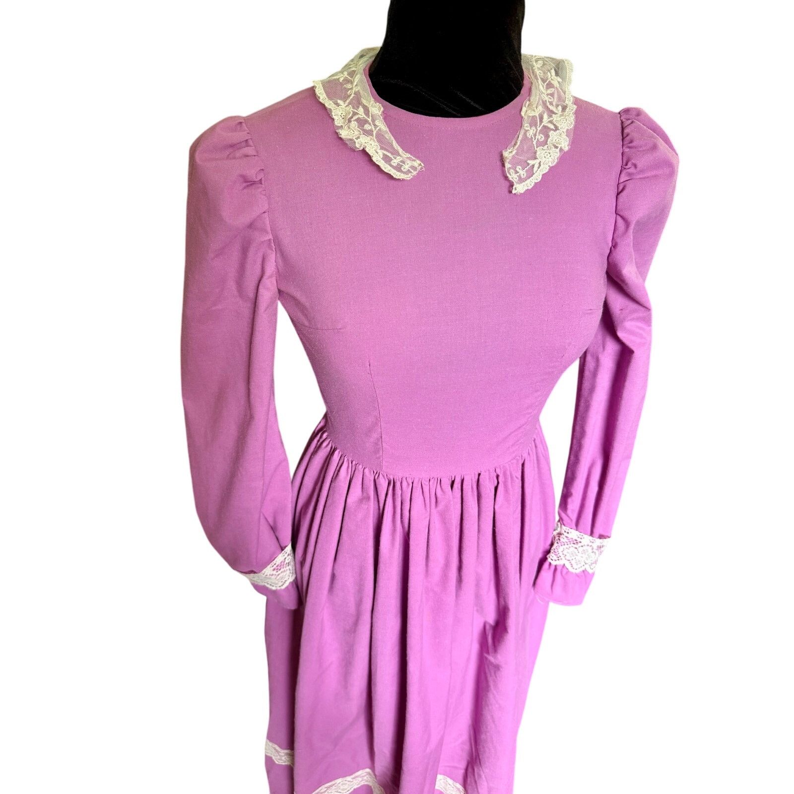 Vintage Vintage 60's Handmade Orchid Purple Maxi Prairie Dress XS Size XS / US 0-2 / IT 36-38 - 6 Thumbnail