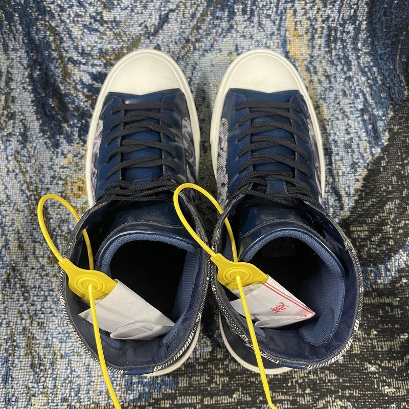 Louis Vuitton Louis Vuitton Tattoo High-Top Sneakers in Dark Blue -2508 Size US 7.5 / EU 40-41 - 8 Thumbnail