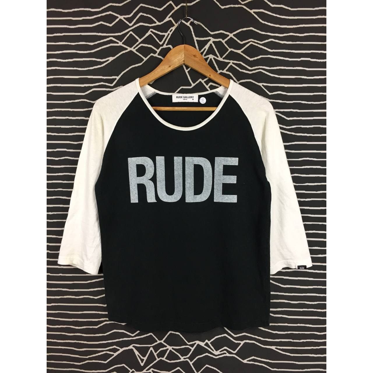 Japanese Brand × RUDE GALLERY Rude Gallery Tokyo Music Is Everything Raglan Tee Size US S / EU 44-46 / 1 - 1 Thumbnail