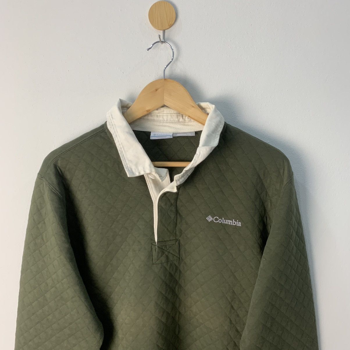 Columbia × Vintage Vintage Columbia olive green sweater sweatshirt Size US M / EU 48-50 / 2 - 5 Thumbnail