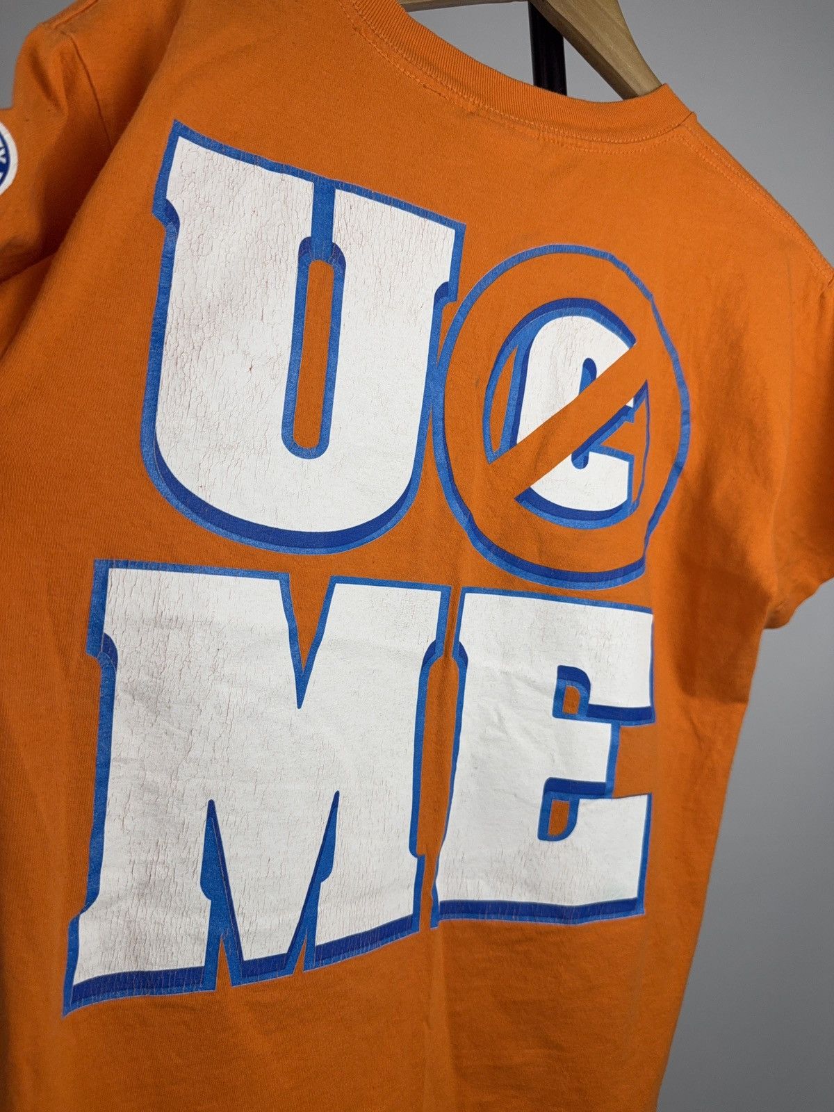 WWE WWE 2008 John Cena Never Give Up Tee Orange Youth L / S Size US S / EU 44-46 / 1 - 17 Thumbnail