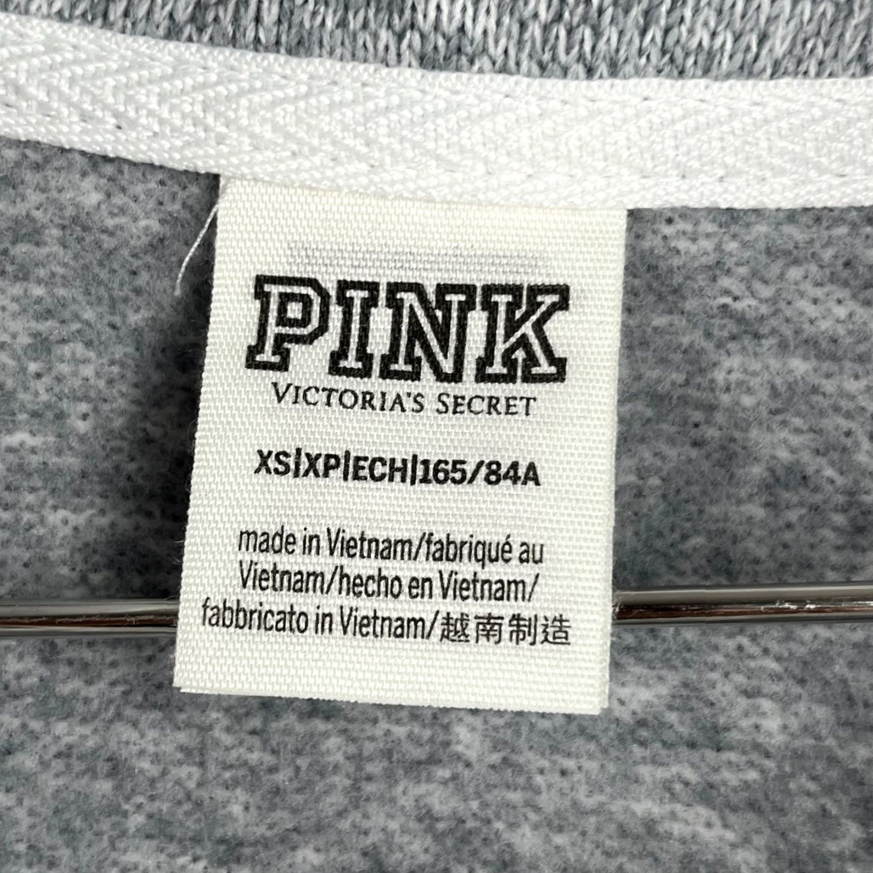 Victoria's Secret Victoria's Secret Pink Sweatshirt Womens XS Gray Polyester Mock Neck Quarter Zip Size XS / US 0-2 / IT 36-38 - 6 Thumbnail