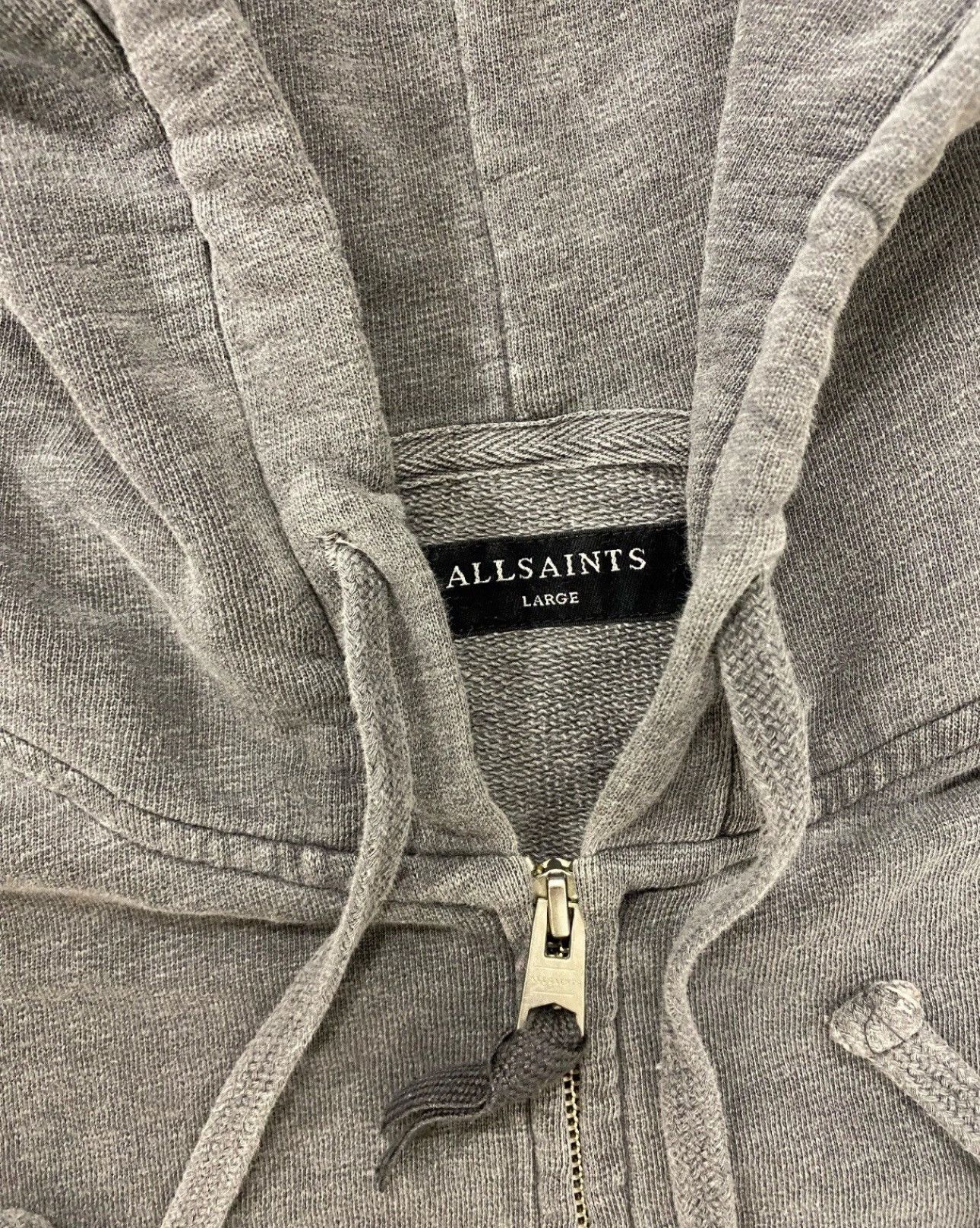 Allsaints Allsaints Zip Hoodie Japan Style Gray Mens L Size Size US L / EU 52-54 / 3 - 3 Thumbnail