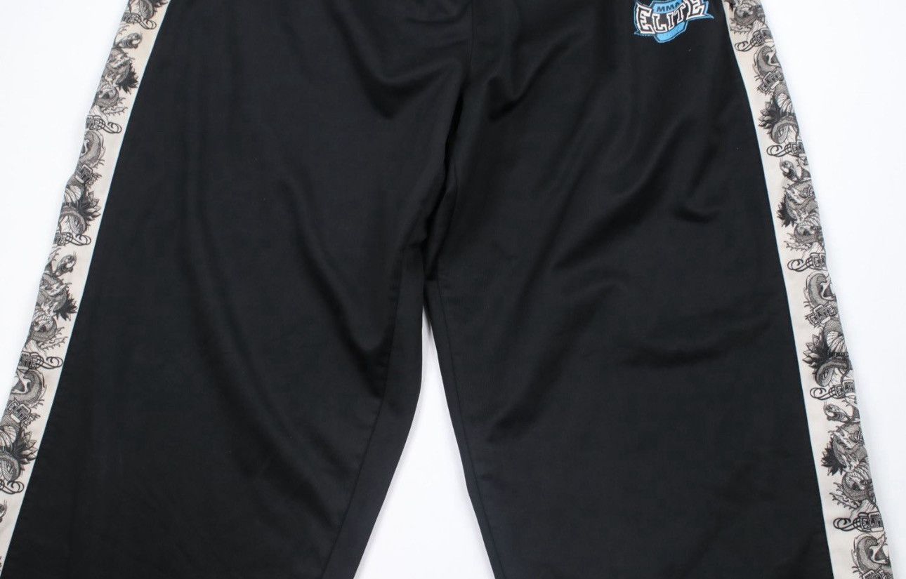 Vintage Vintage MMA Elite Spell Out Dragon Wide Leg Sweatpants Black Size US 38 / EU 54 - 3 Thumbnail