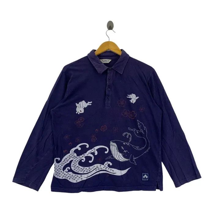 Vintage Vintage JAPAN TRADITIONAL CHIKIRIYA Rabbit Polo Tee Shirt Size US XL / EU 56 / 4 - 1 Thumbnail