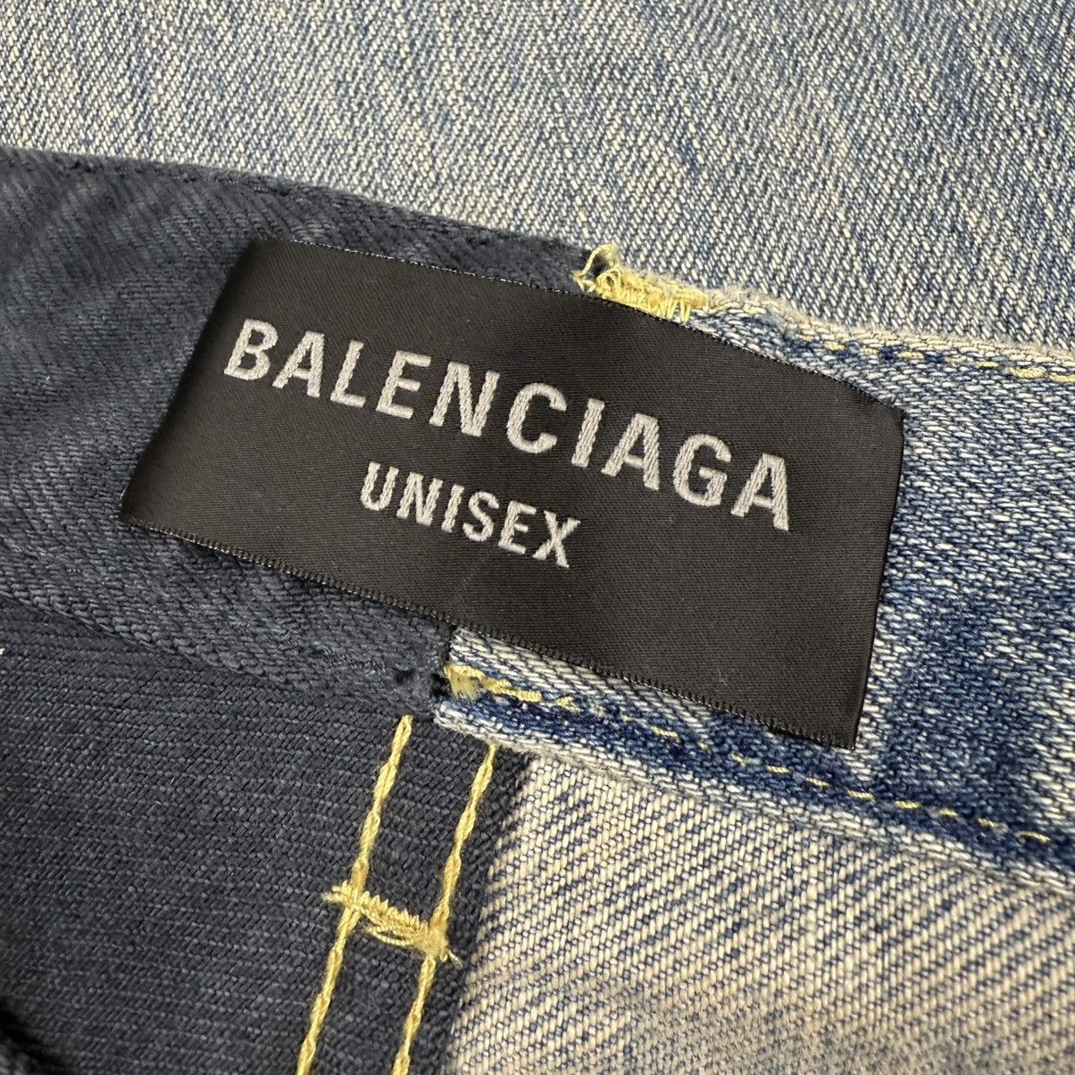 Balenciaga Balenciaga Fifty-Fifty Destroyed ‘Black/Blue’ Jeans Size US 30 / EU 46 - 7 Thumbnail