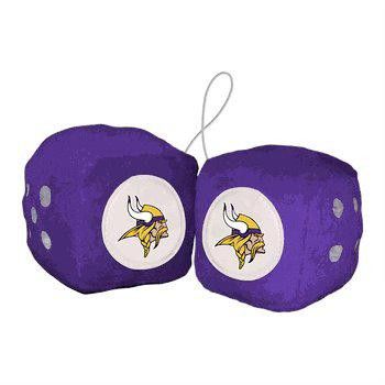 Designer Minnesota Vikings Fuzzy Dice New NFL (1) Size ONE SIZE - 1 Thumbnail