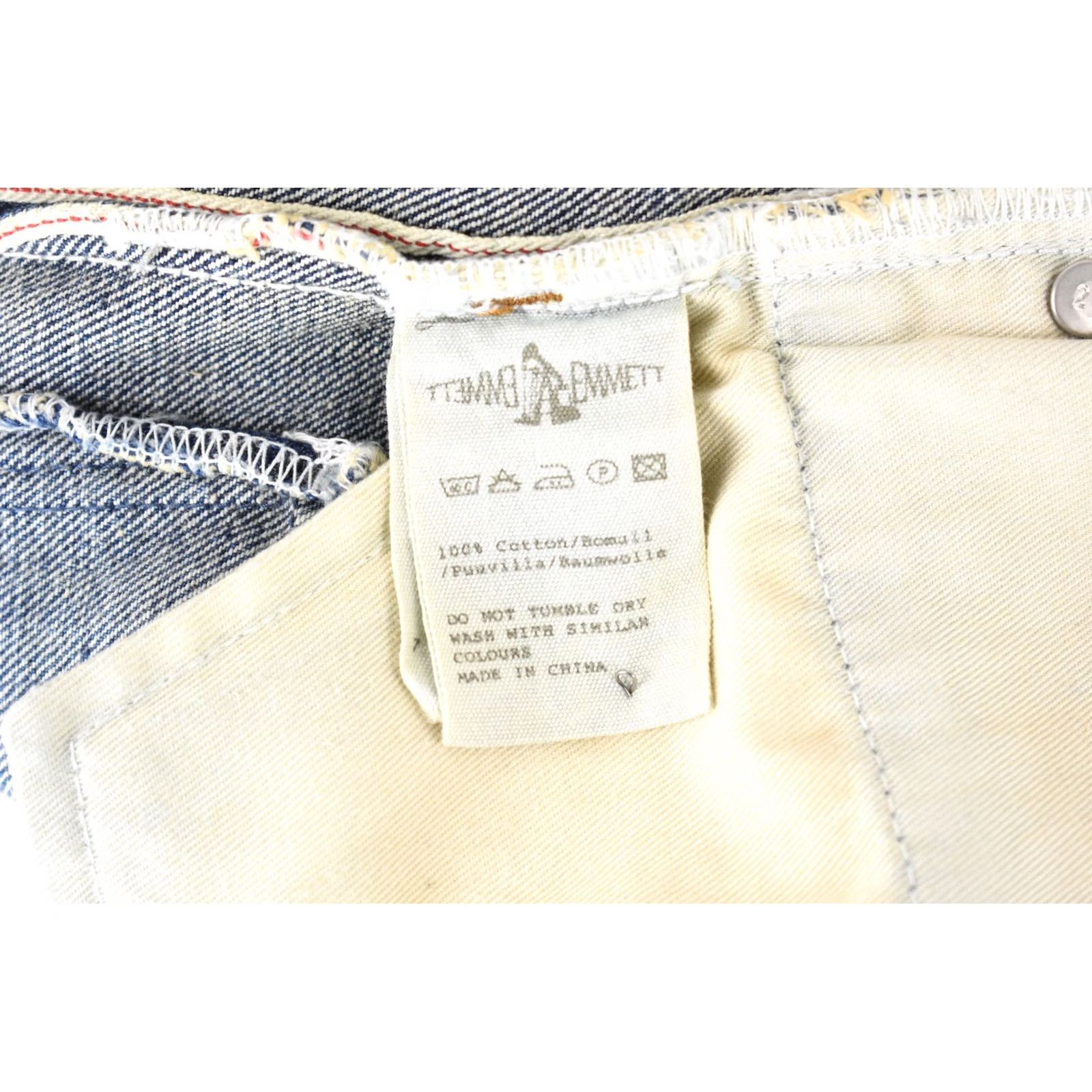 Emmett Emmett Jeans Men's W32/L32 Selvedge Ripped Faded Button Fly Blue Slim Denim Size US 32 / EU 48 - 7 Thumbnail