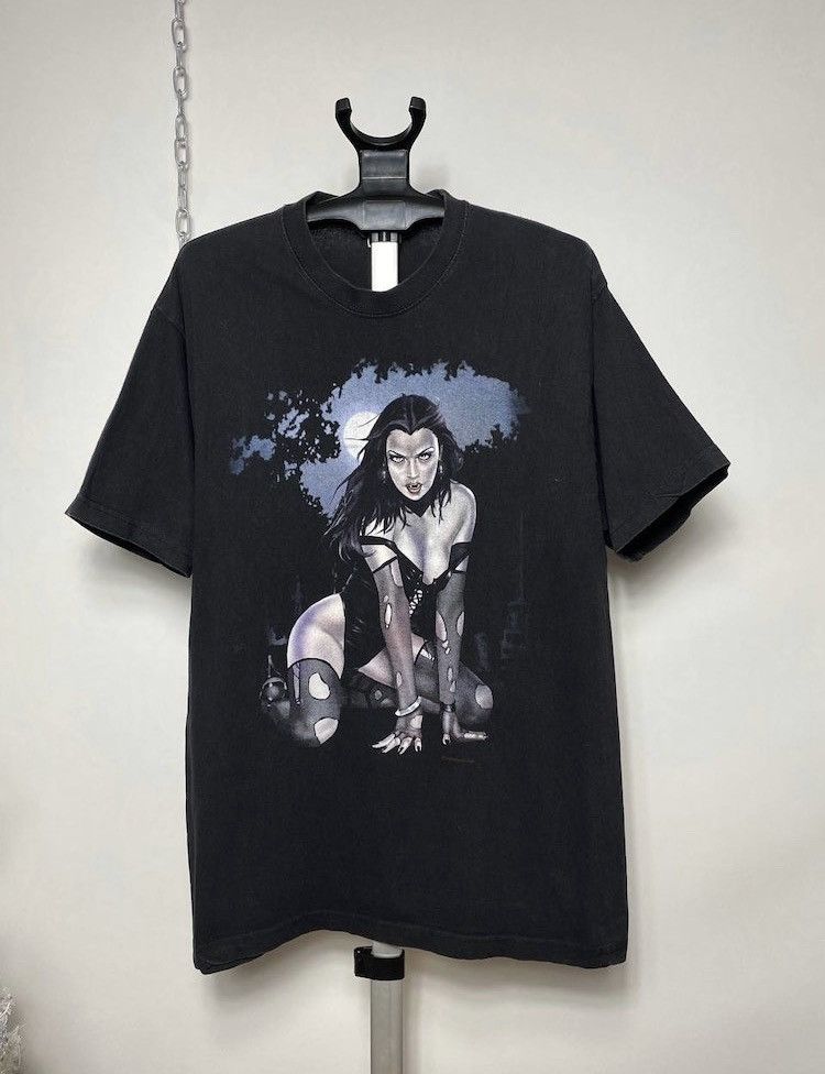 Other Vintage The Darkside wmns vampire Pornstar style t-shirt Xl Size US XL / EU 56 / 4 - 1 Thumbnail