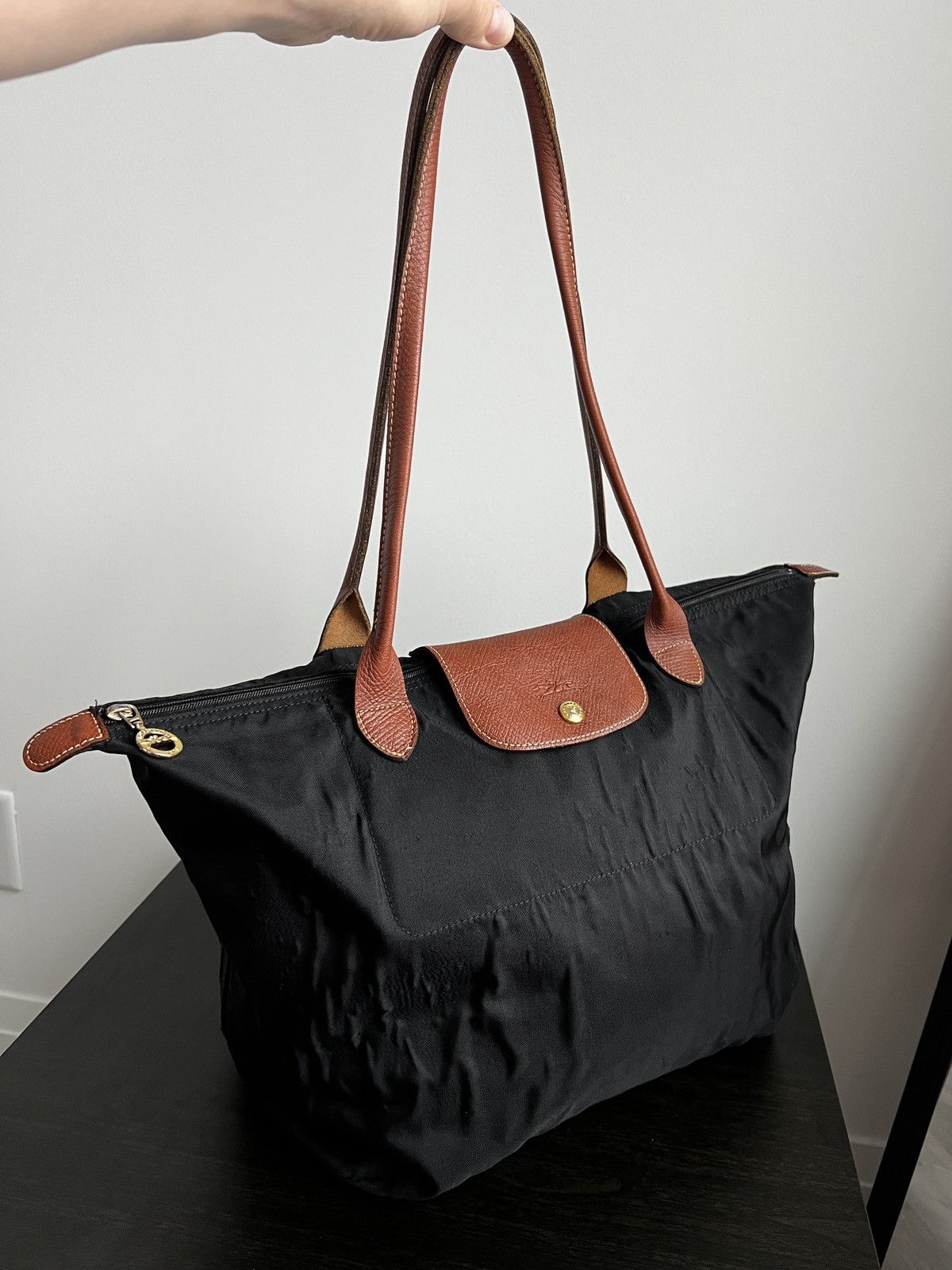 Longchamp Longchamp Medium Le Pliage Original Top Handle Bag Size ONE SIZE - 3 Thumbnail