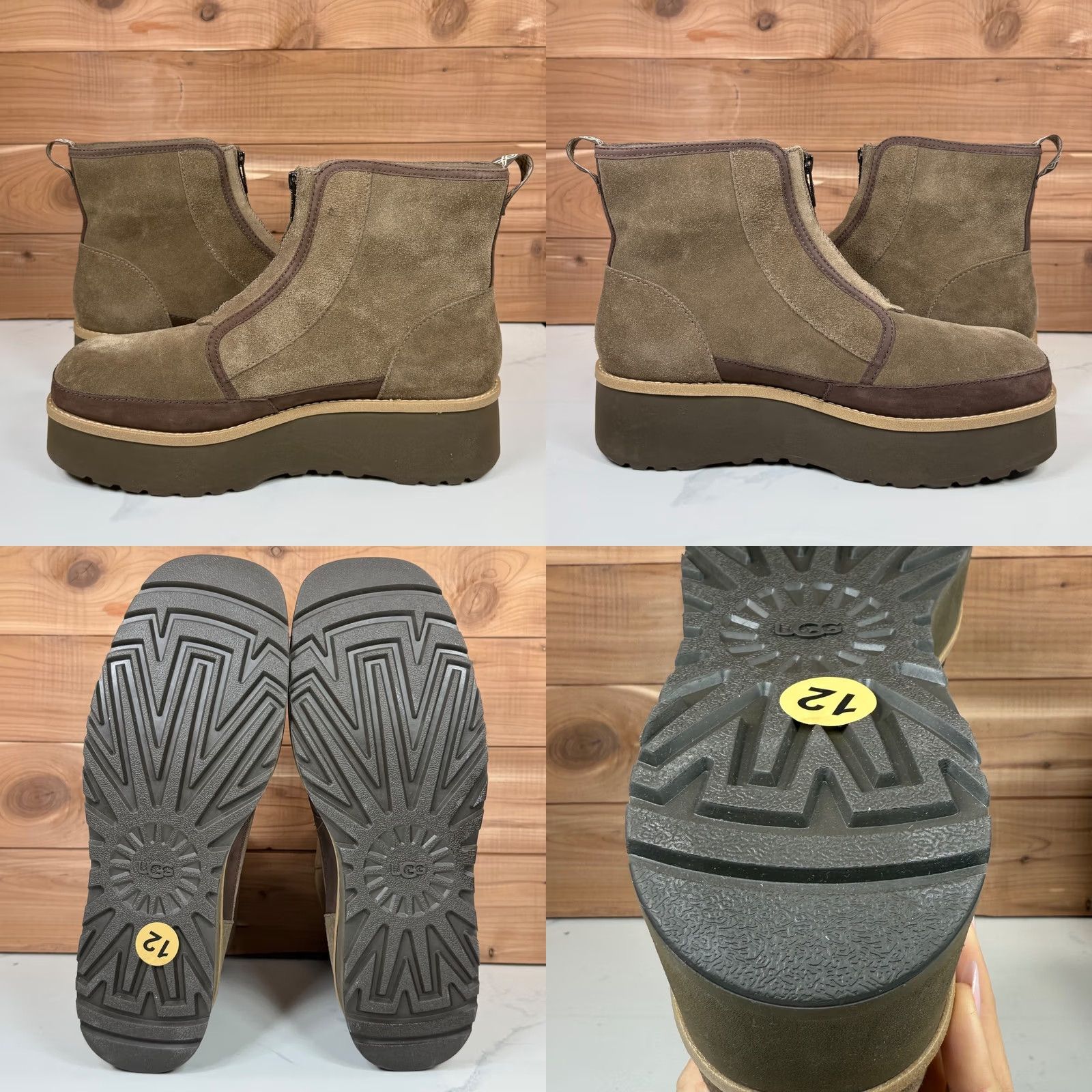 Ugg UGG Women Cityfunc Zip Water-Resistant Platform Bootie Hickory Suede Size 12 Boots Women Size US 12 / IT 42 - 8 Thumbnail