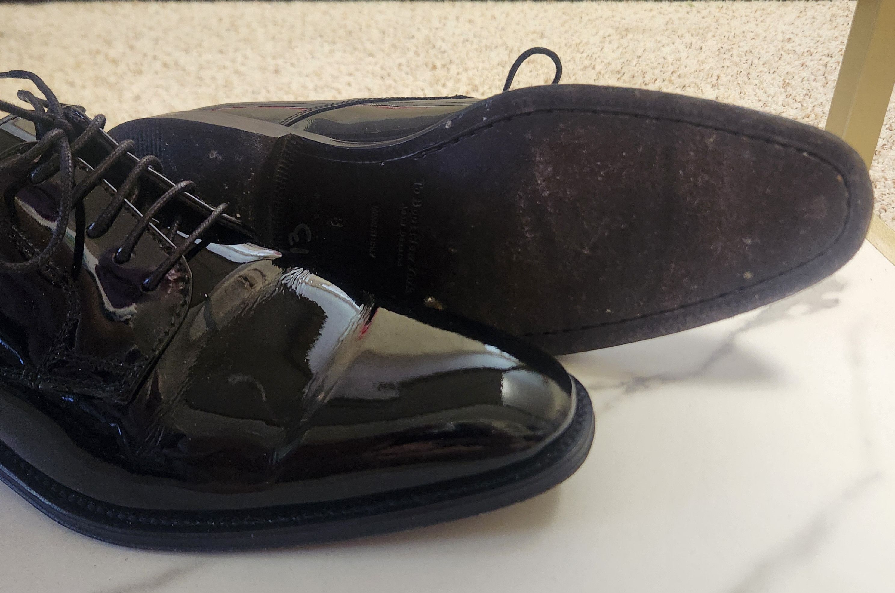 To Boot New York men's formal shoes 8 black patent To Boot Italy Size US 8 / EU 41 - 8 Thumbnail