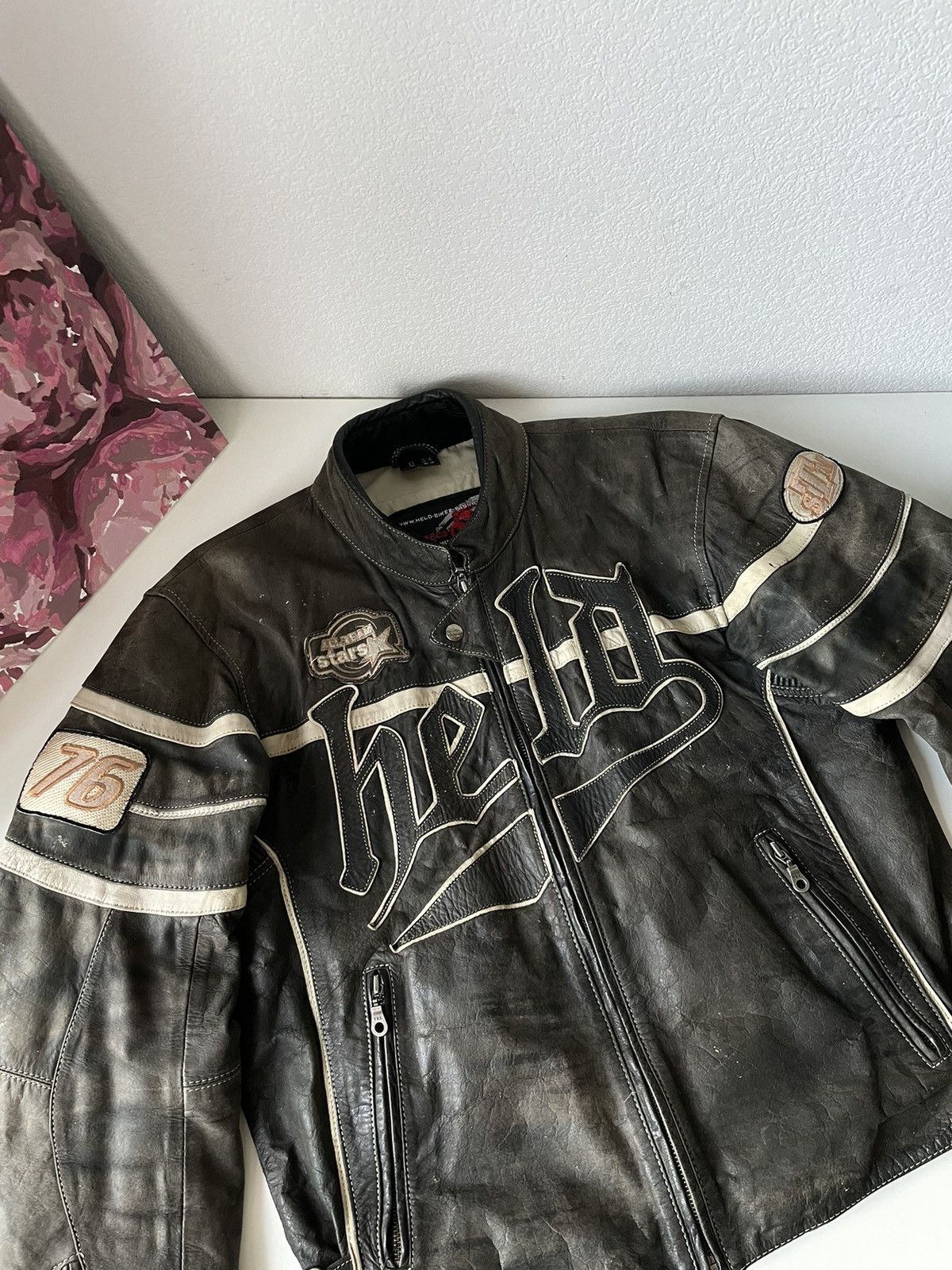 Vintage Vintage Held Racing Leather Jacket Punk Faded Brown Moto Y2K Size US XL / EU 56 / 4 - 6 Thumbnail