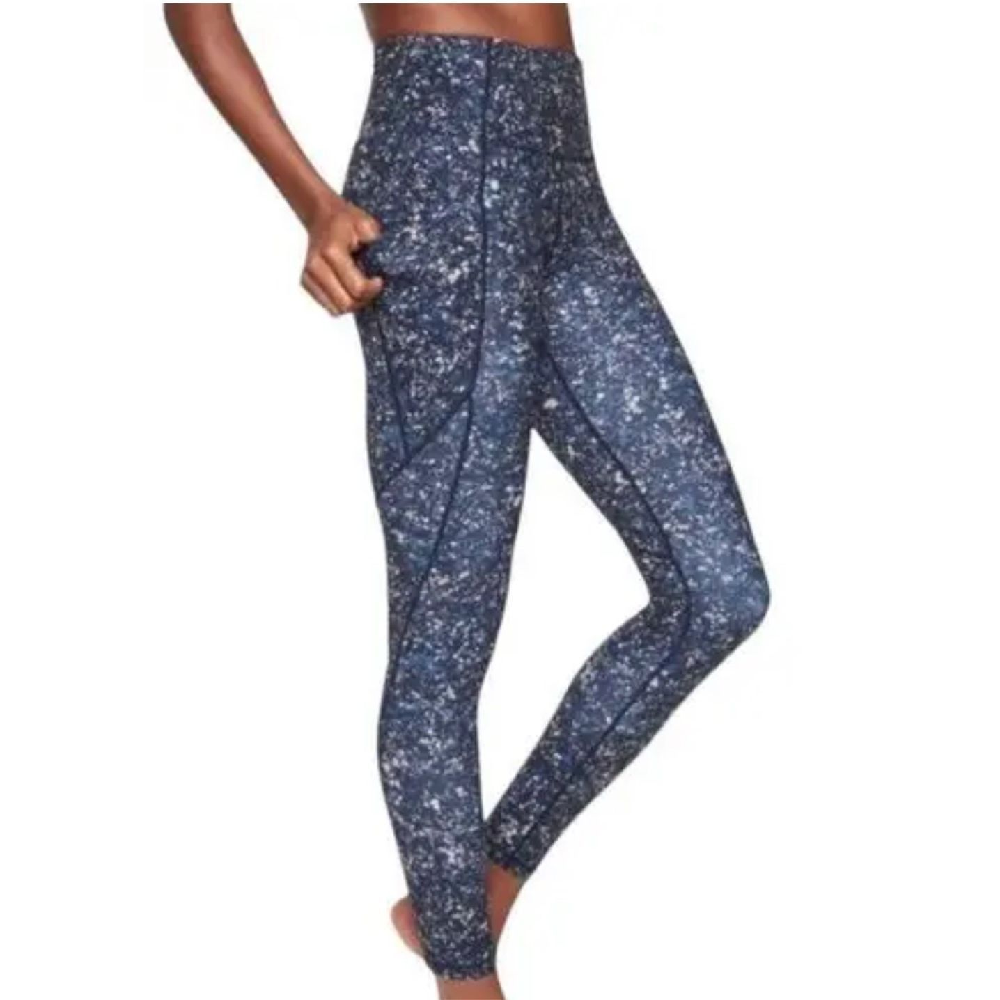 Athleta Athleta Blue Sandstone 7/8 Stash Pocket Leggings Sz M Size 32" / US 10 / IT 46 - 1 Thumbnail