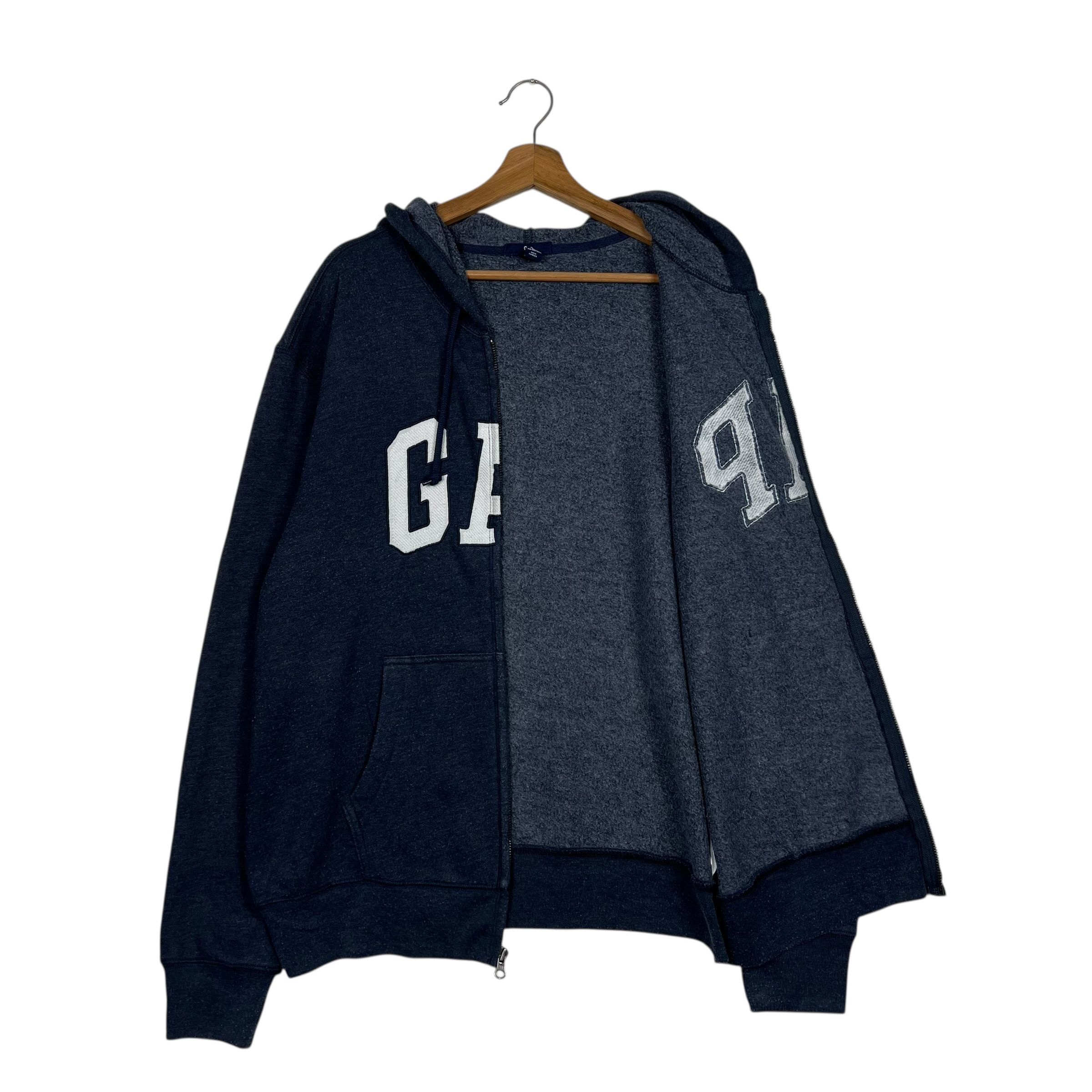 Gap GAP Spellout Big Logo Zipper Hoodie Sweatshirt #3835-C175 Size US L / EU 52-54 / 3 - 8 Thumbnail