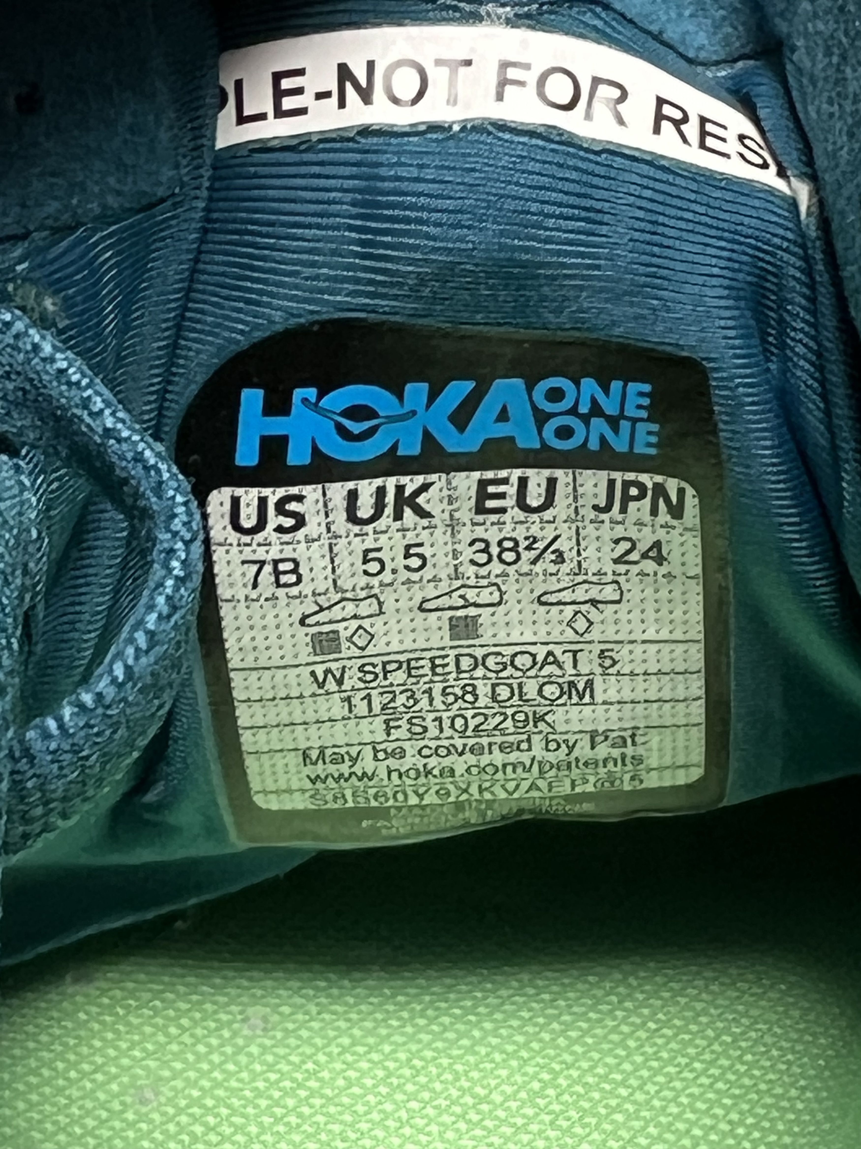 7B Hoka One One Speedgoat 5 Trail Running Shoes 1123158-DLOM