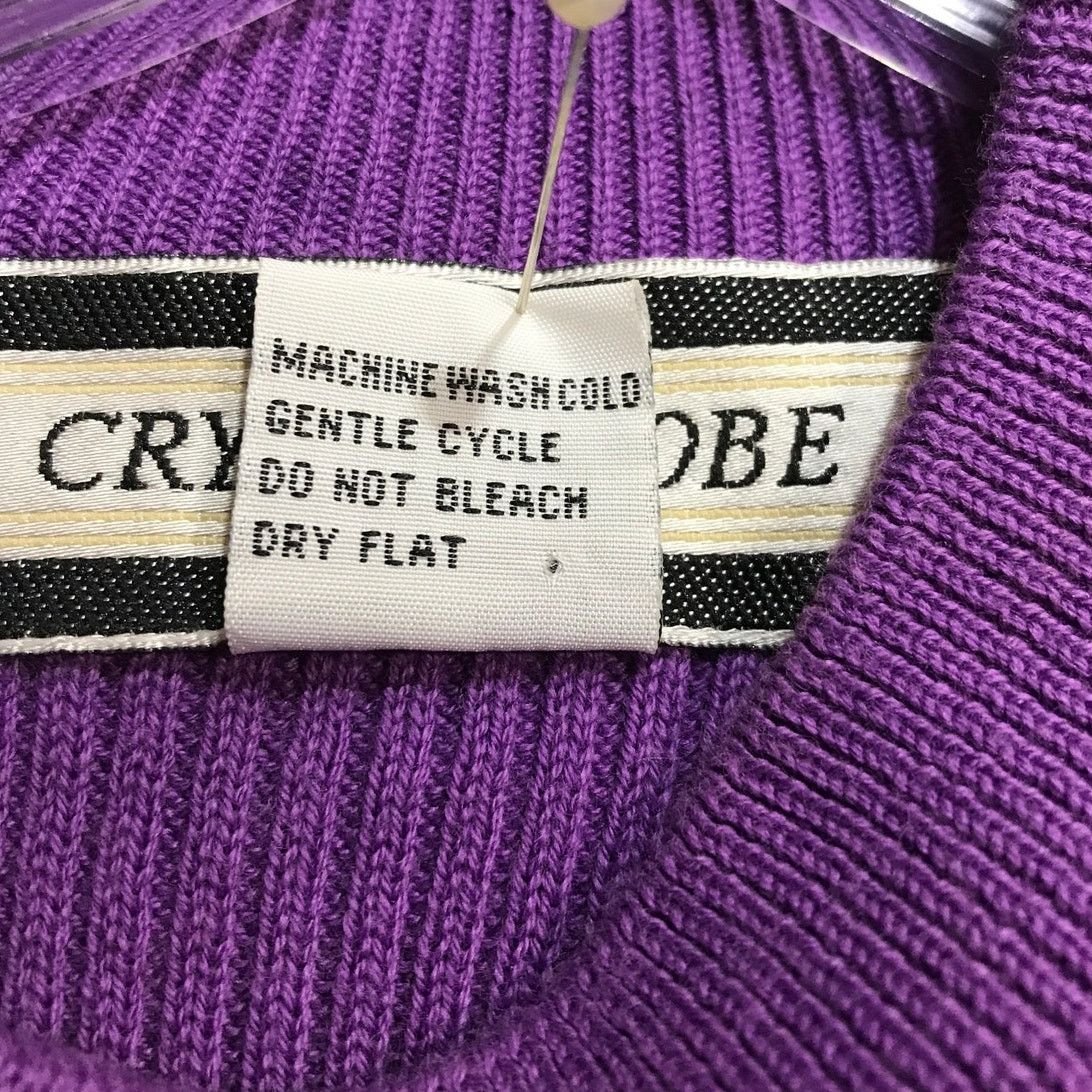 Other Crystal-Kobe Purple Cowl Neck Sleeveless Sweater M Size M / US 6-8 / IT 42-44 - 4 Thumbnail