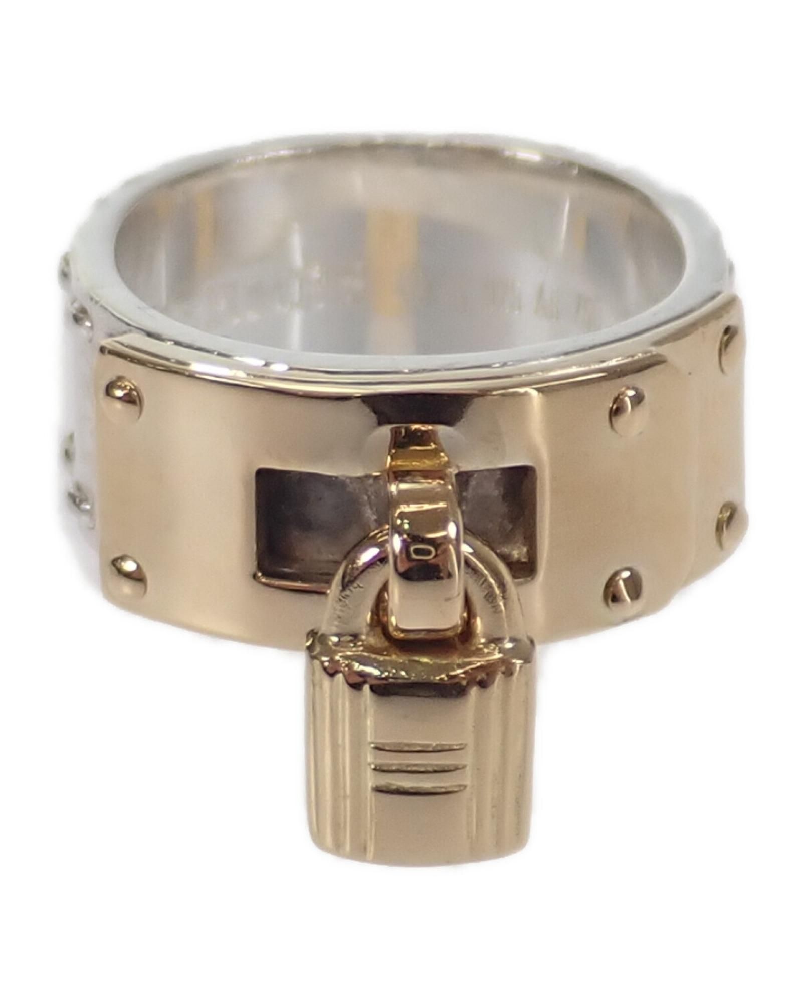 image of Hermes Silver Kelly Cadenas Ring - Ab Condition, Women's