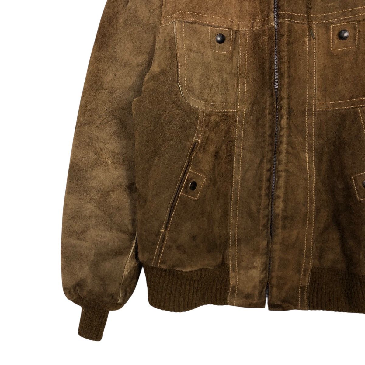Japanese Brand 📌Vintage Genuine Leather Jacket Suede Cow Hide Issey Miyake Size US M / EU 48-50 / 2 - 5 Thumbnail