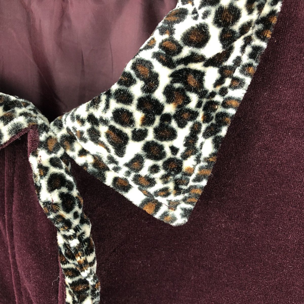 Japanese Brand Vintage 90's Velvet Leopard Women Vest by Drellous Life Size S / US 4 / IT 40 - 8 Thumbnail