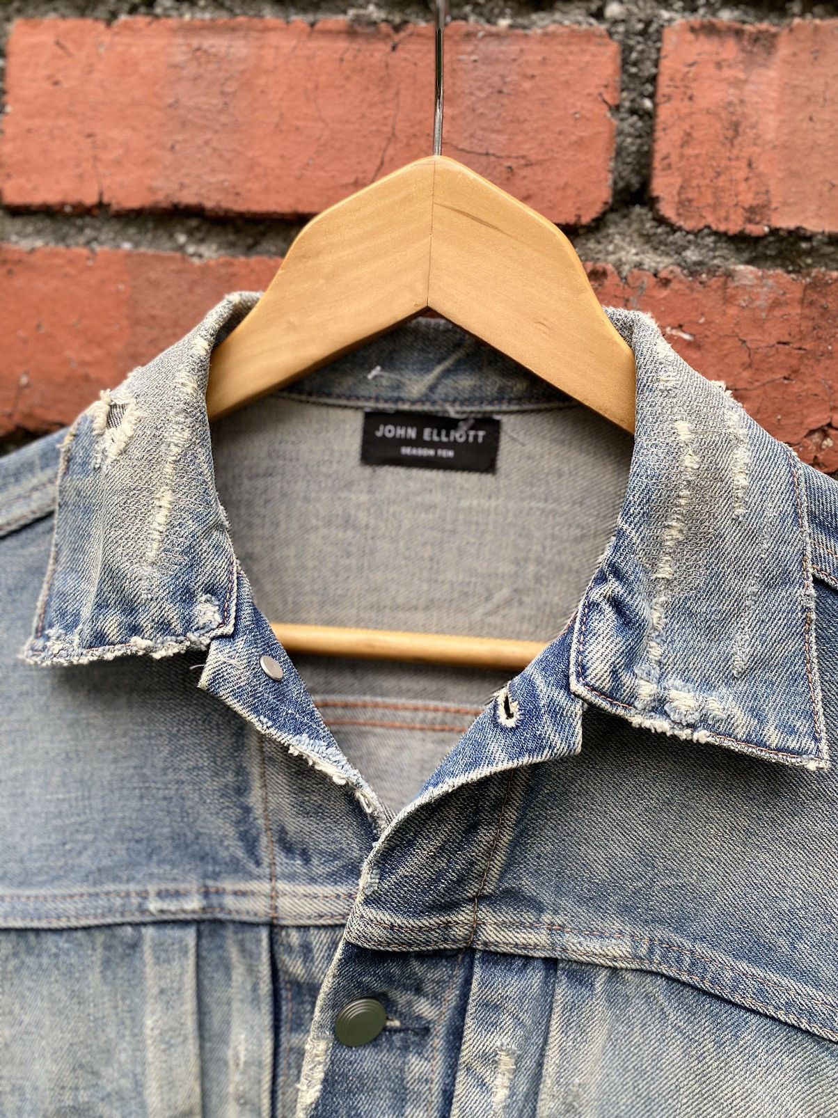 John Elliott Blue Thumper Denime Jacket Season ten