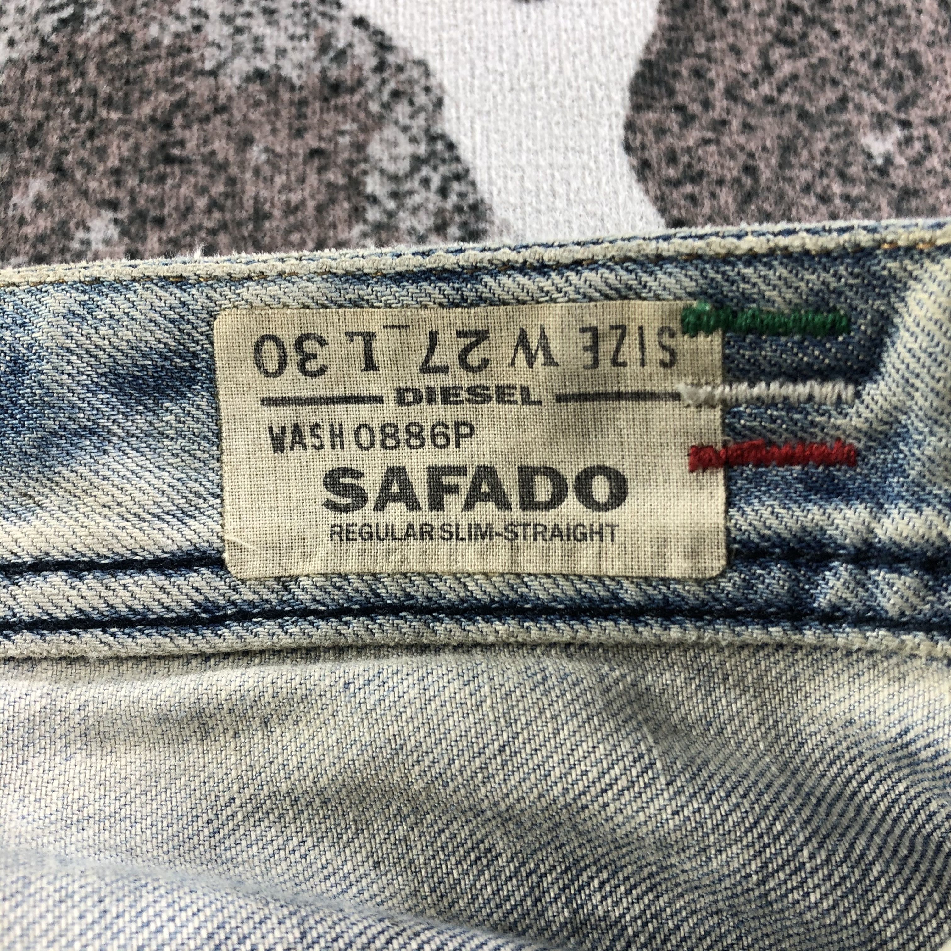 Diesel Ripped Jeans Faded Blue Denim KJ2885