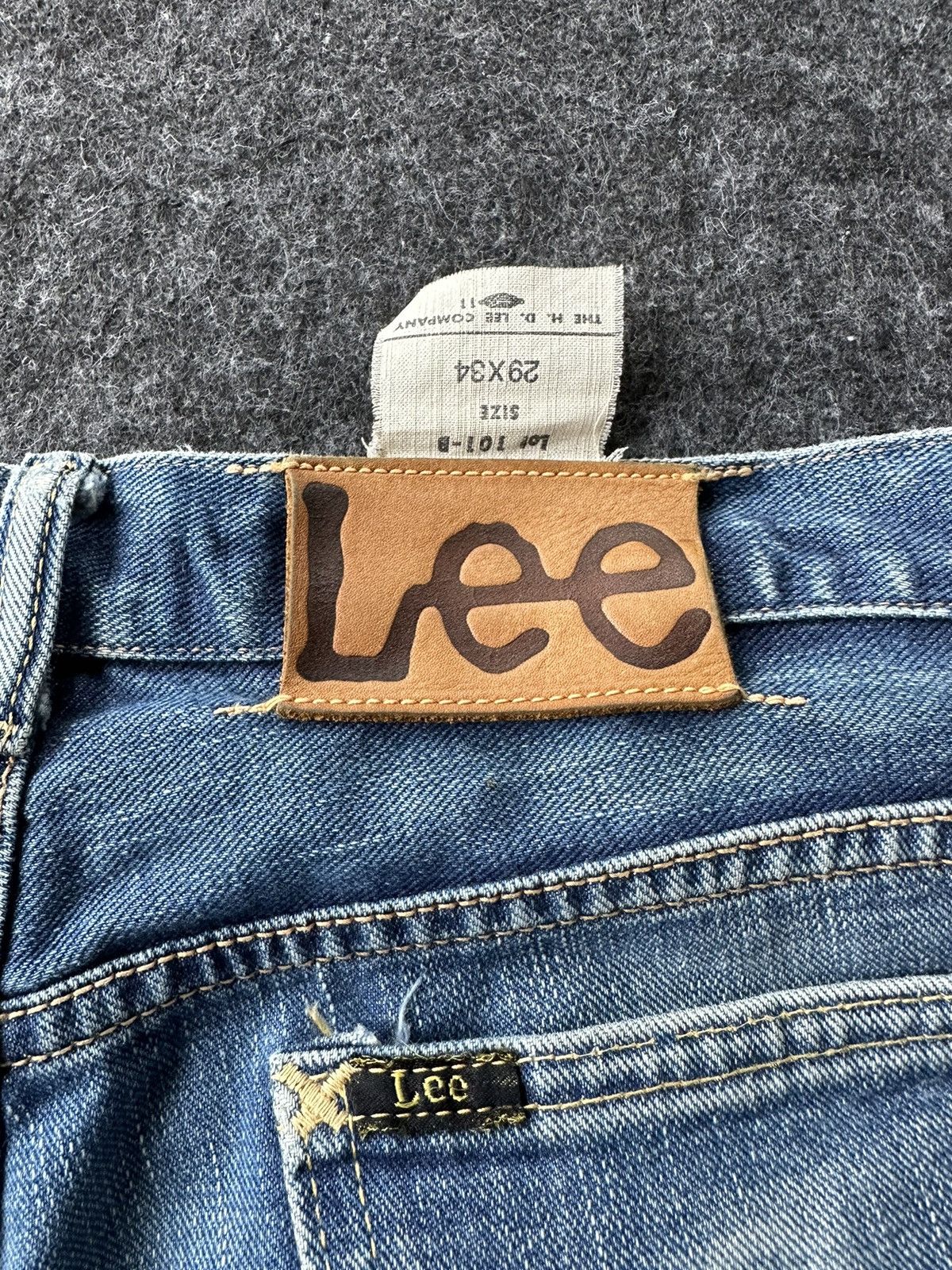 Lee Vintage Rare 50s Lee 101 Half Selvedge Denim 29x34 D444 Size US 29 - 8 Thumbnail