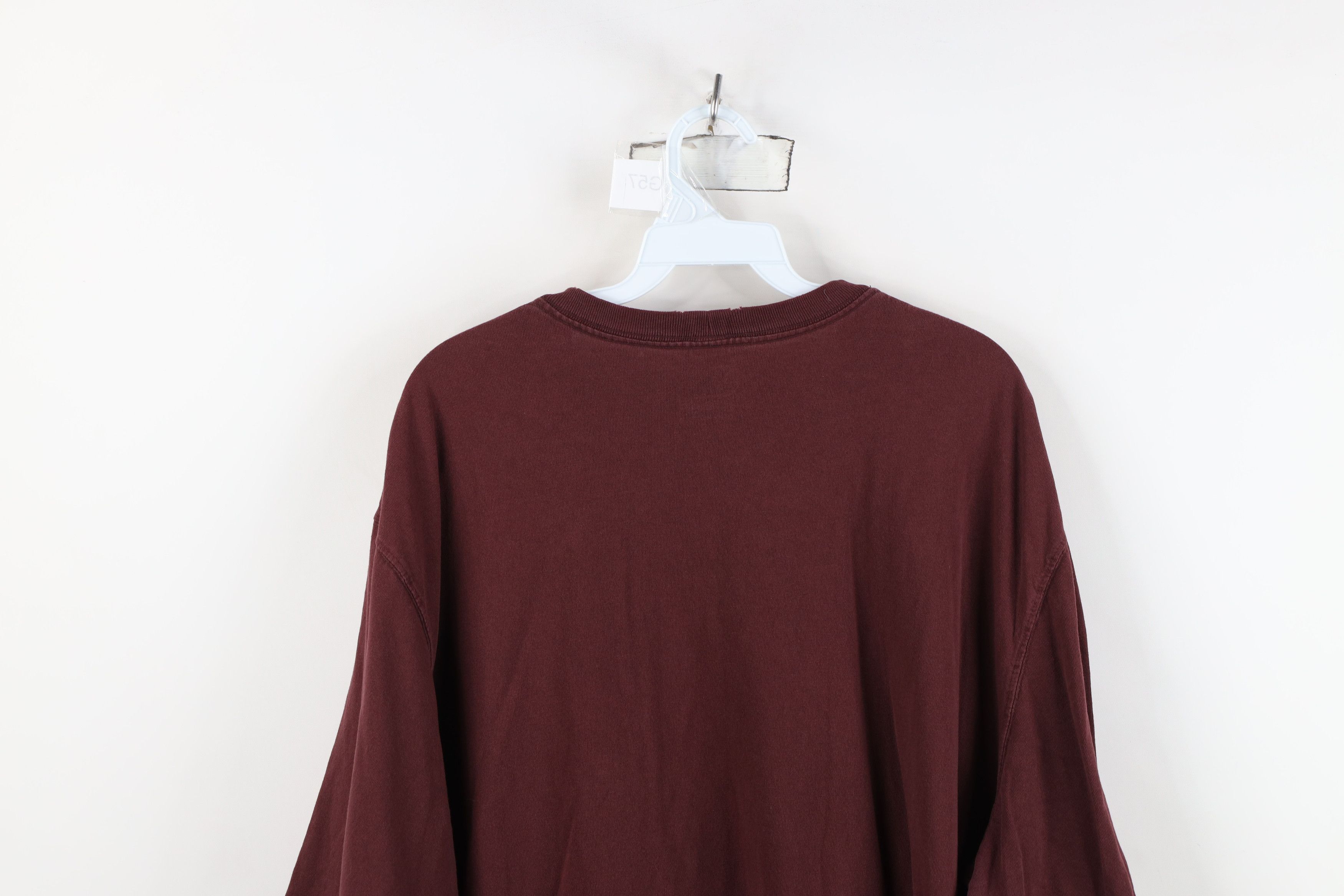 Carhartt Vintage Y2K Carhartt Baggy Short Sleeve T-Shirt Burgundy Size US XL / EU 56 / 4 - 13 Thumbnail