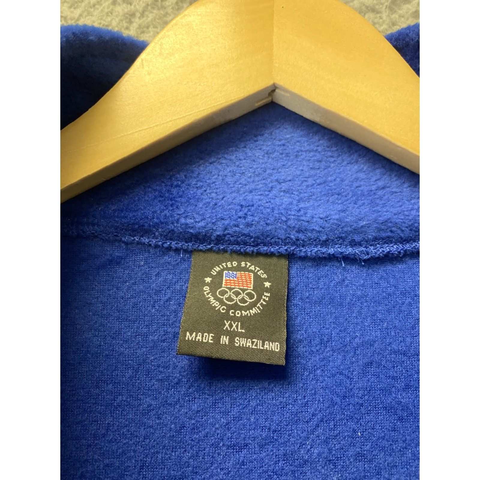 Vintage Mens USA America Olympics Zip Up Blue America Fleece Vest Jacket XXL 148-18 Size US XXL / EU 58 / 5 - 4 Thumbnail