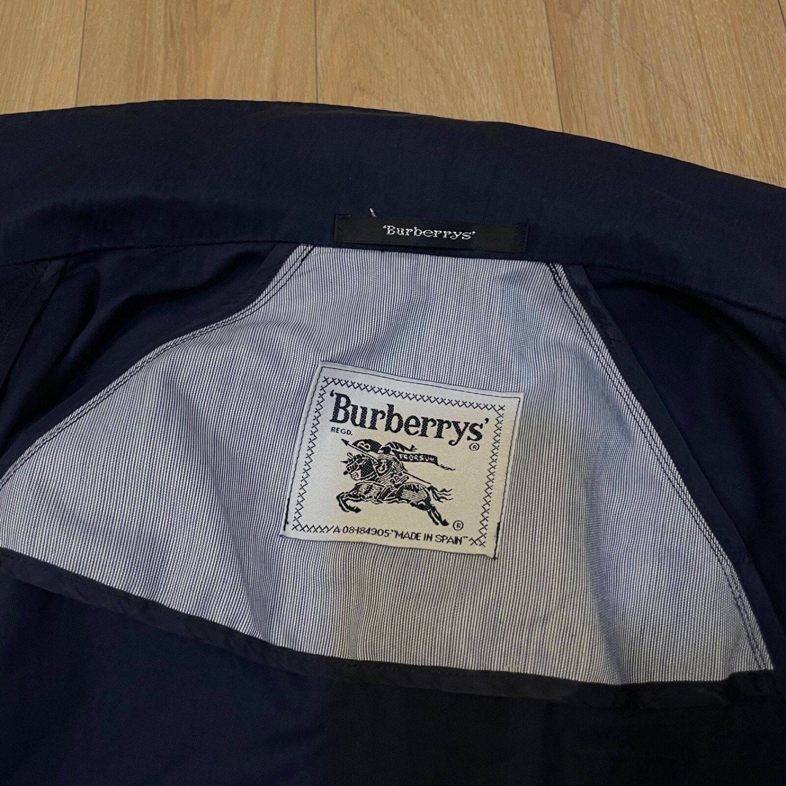 Burberry VINTAGE BURBERRY Bomber Jacket winter COAT cotton BLUE NAY Size M / US 6-8 / IT 42-44 - 13 Thumbnail