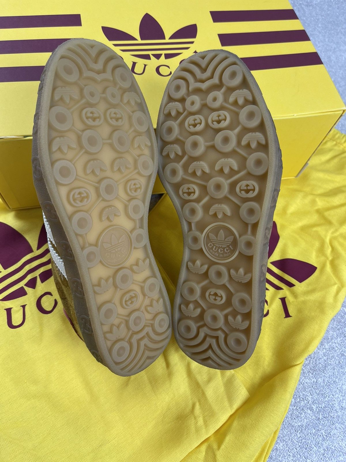 Gucci Adidas × Gucci Gazelle GG Monogram Sneakers Size 34 2/3 Size US 4 / IT 34 - 9 Thumbnail