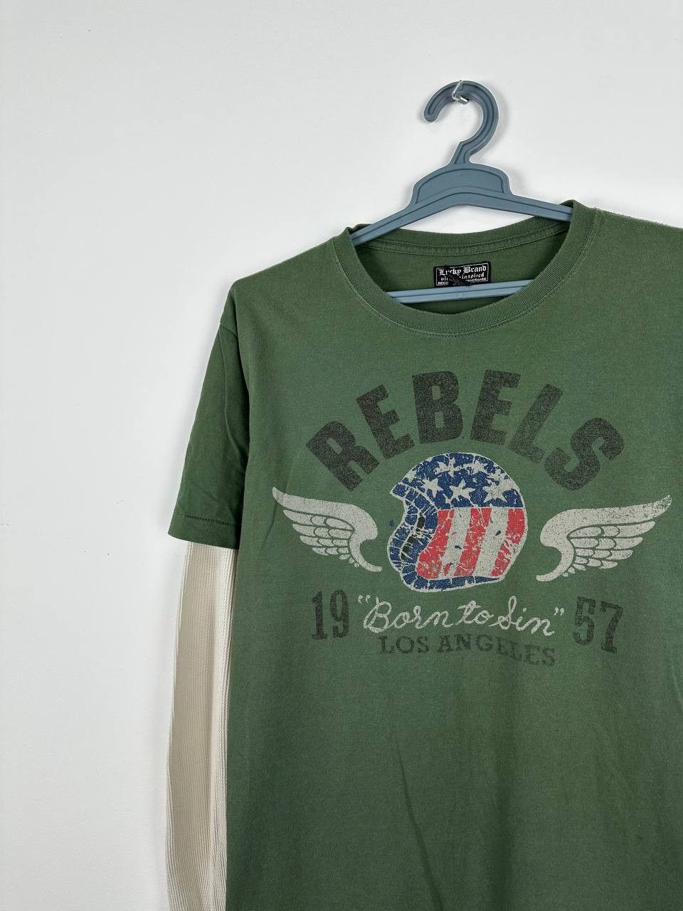 Lucky Brand Vintage Y2K Lucky Brand Born To Die LS Shirt Size US L / EU 52-54 / 3 - 3 Thumbnail