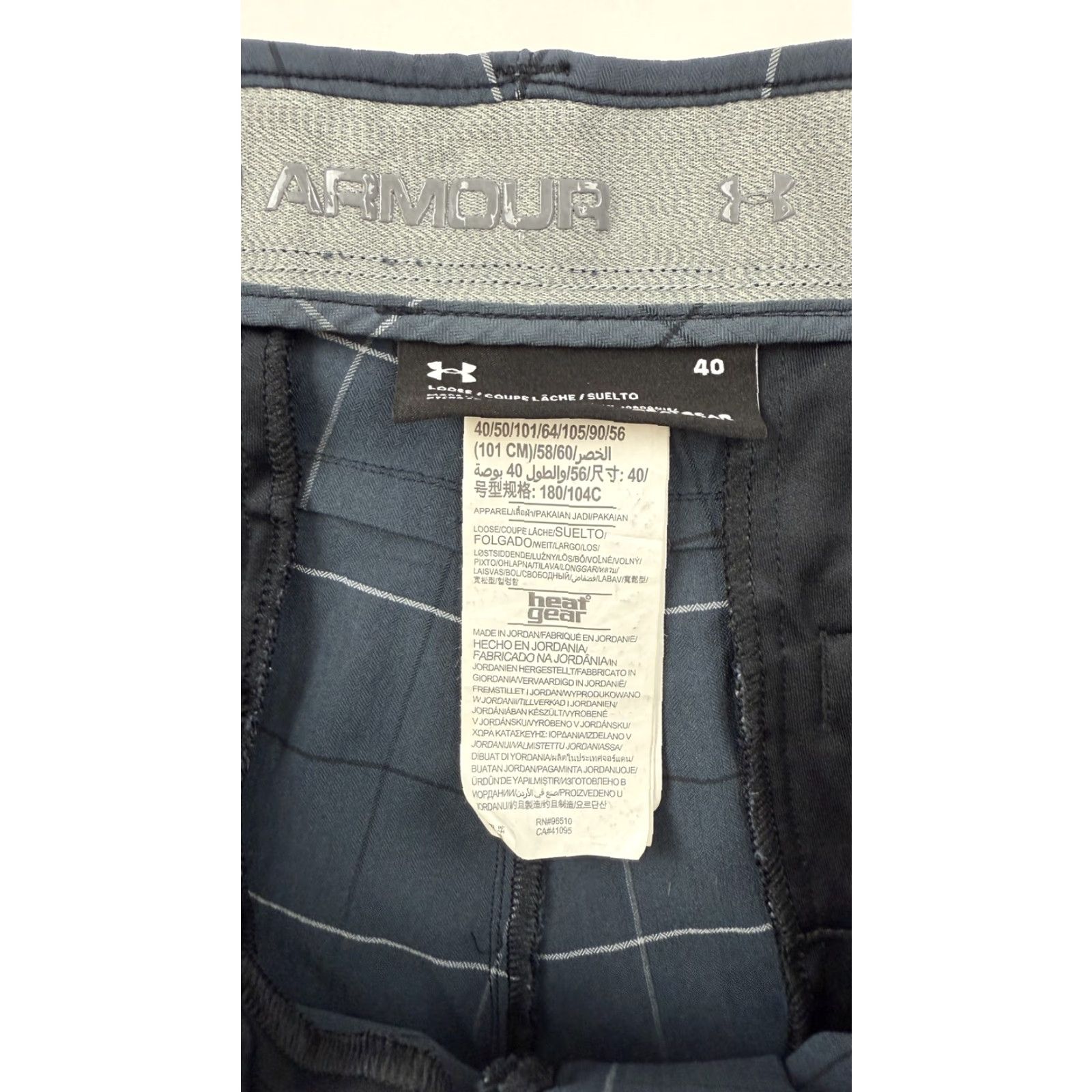 Under Armour Under Armour Shorts Mens 40 Blue Plaid HeatGear Golf Lightweight Performance Size US 40 / EU 56 - 5 Thumbnail