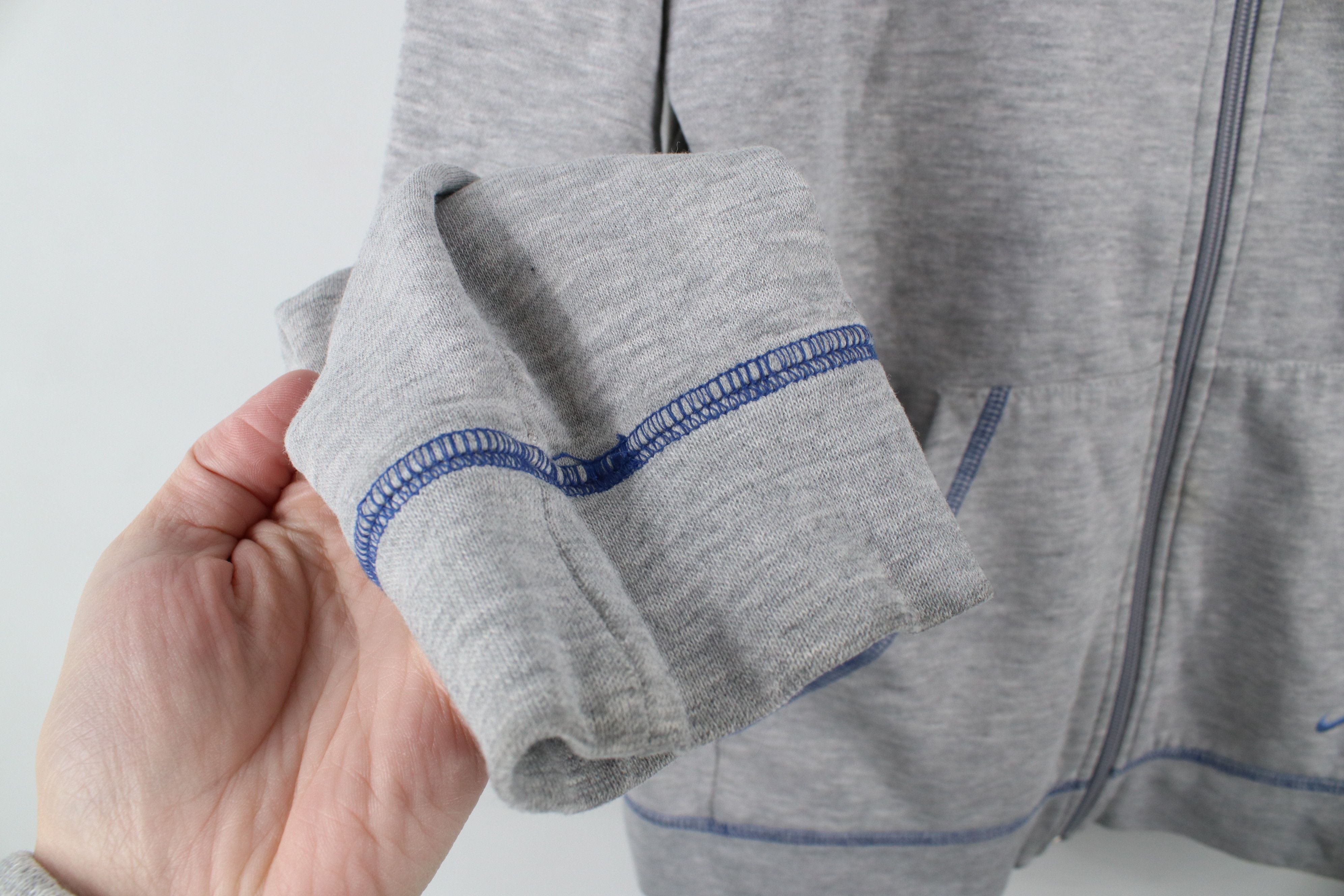 Nike × Vintage Vintage Y2K Nike Mini Swoosh Duke University Full Zip Hoodie Size XL / US 12-14 / IT 48-50 - 9 Thumbnail